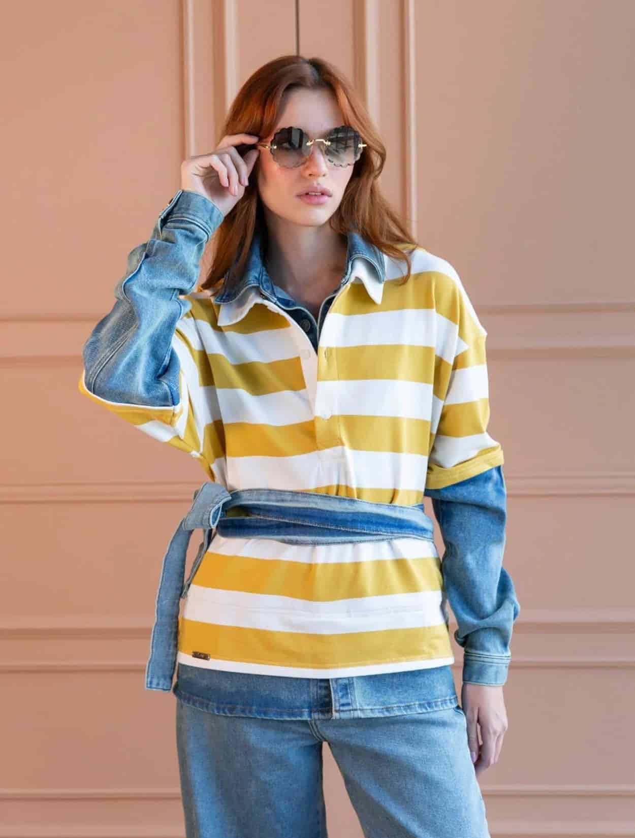 CAMISA POLO PREPPY LOVE MUSTARD - miniatura 1