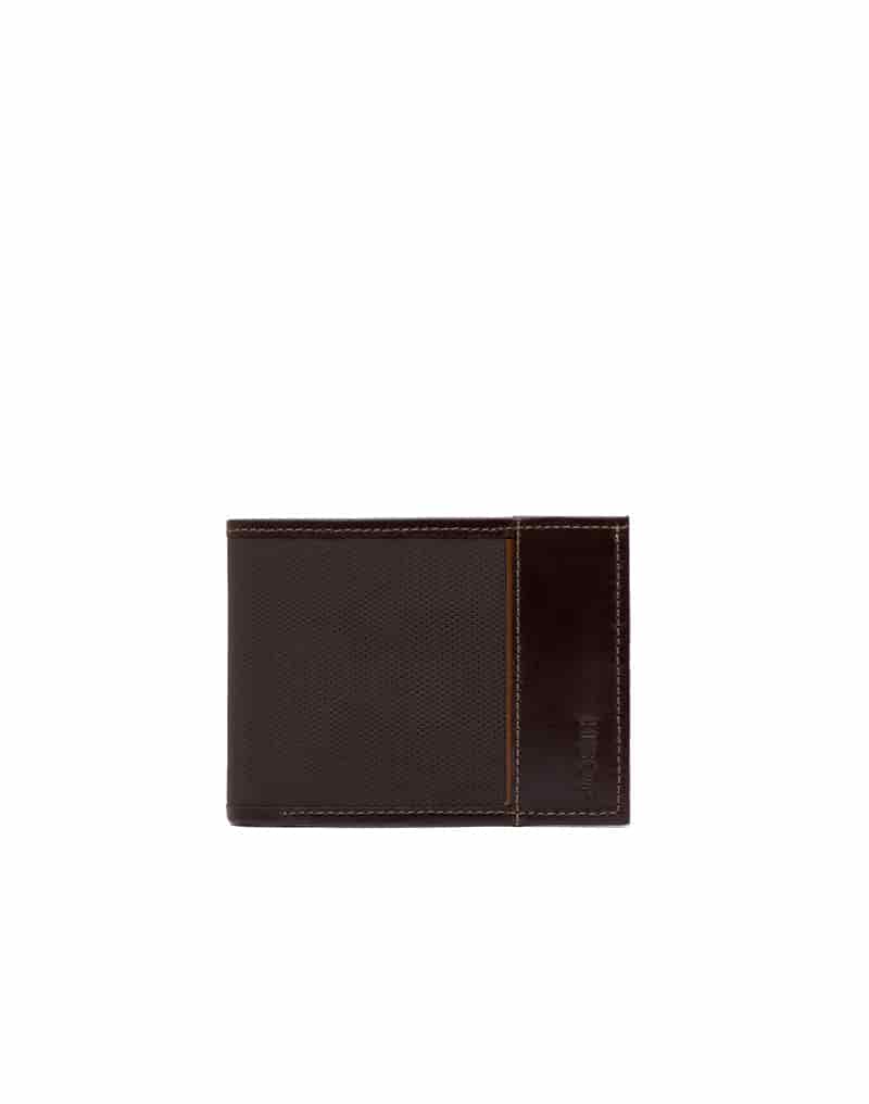 Billetera en cuero con grabado para hombre REF THJ098 - miniatura 1