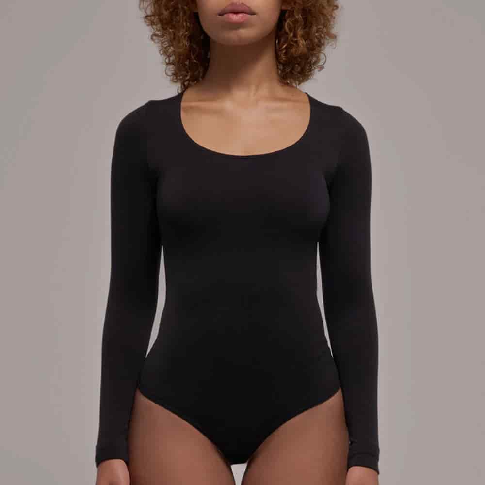 Body Manga Larga  Cuello Redondo Para Mujer | Lunia - miniatura 2