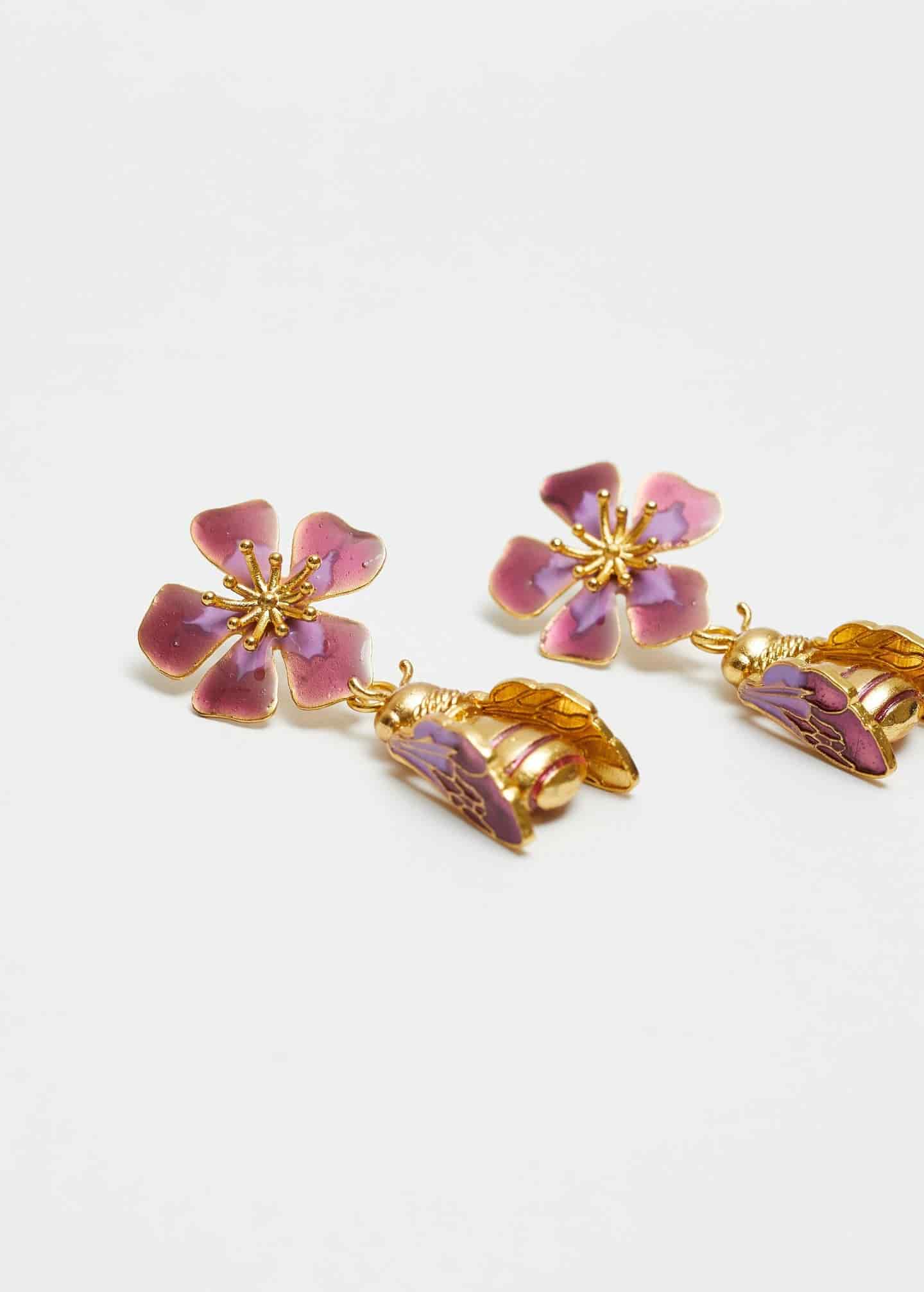 Aretes Bee Kind Ultravioleta - miniatura 3
