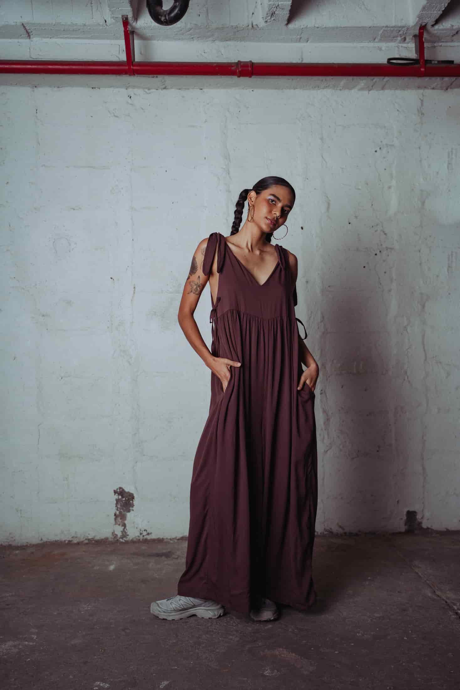 Jumpsuit Flowy Chocolate - miniatura 1