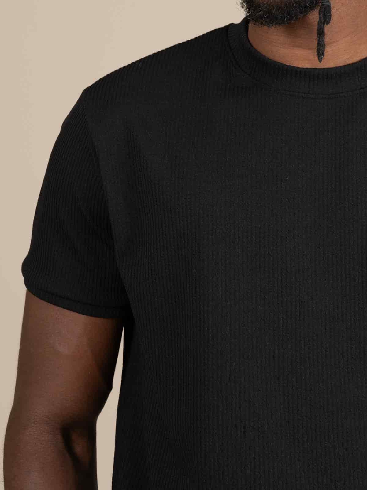 Camiseta atenas slim negra - miniatura 1