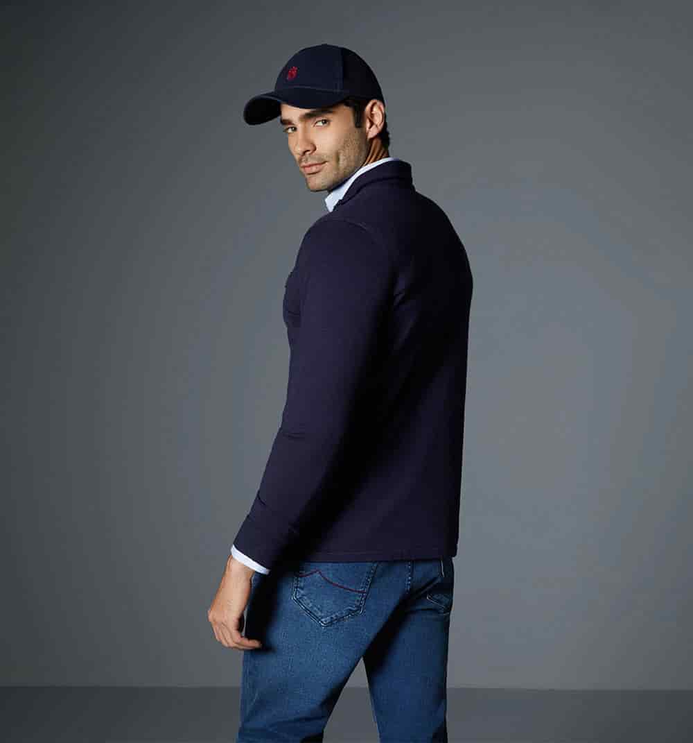 Buzo para hombre con placa cuello alto con cierre - miniatura 8