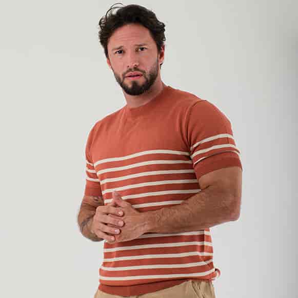 T-SHIRT MODA TEJIDO HOMBRE - miniatura 5