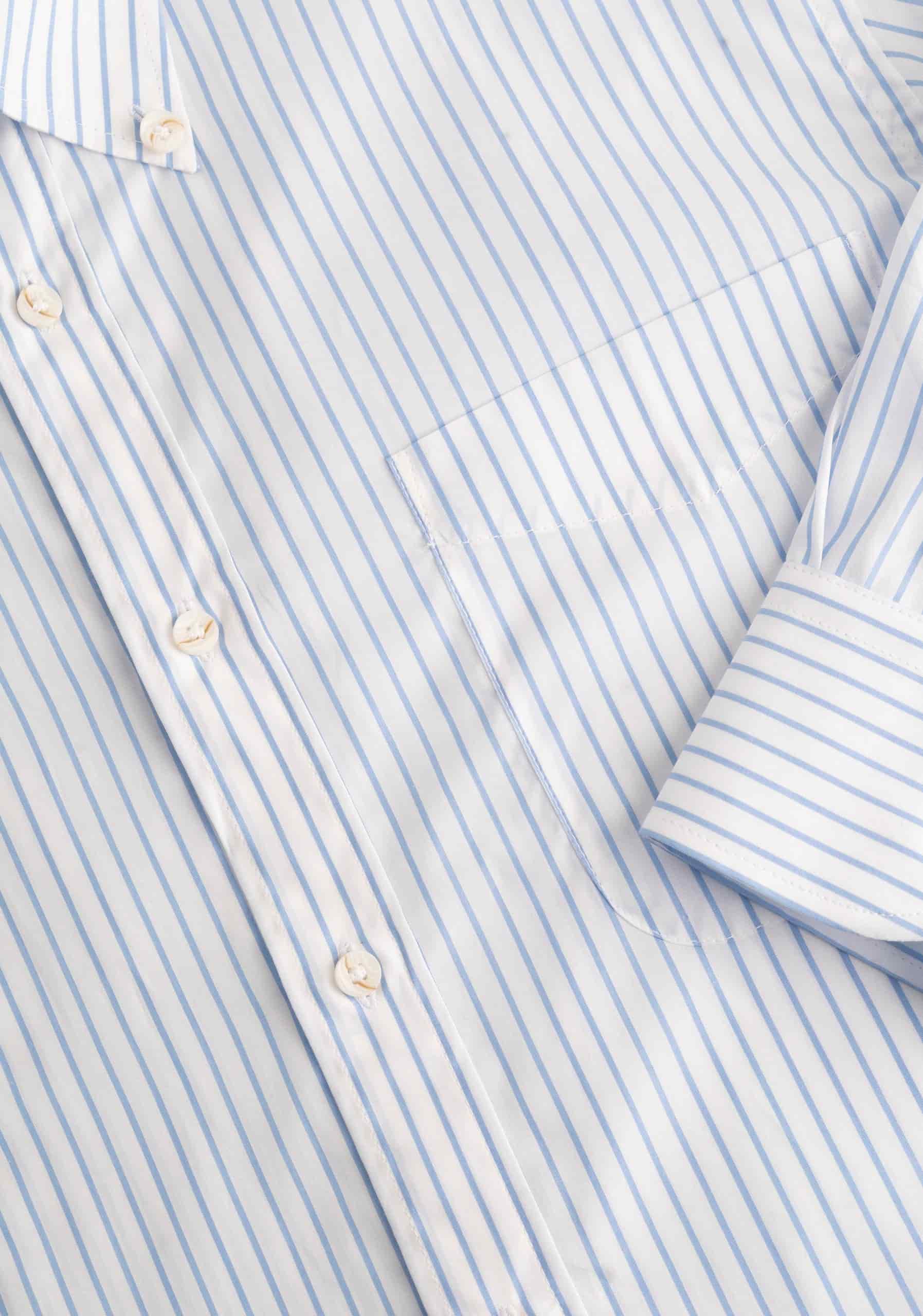 Camisa H CBD Rayas Bols. Grd. Azul Medio - miniatura 3