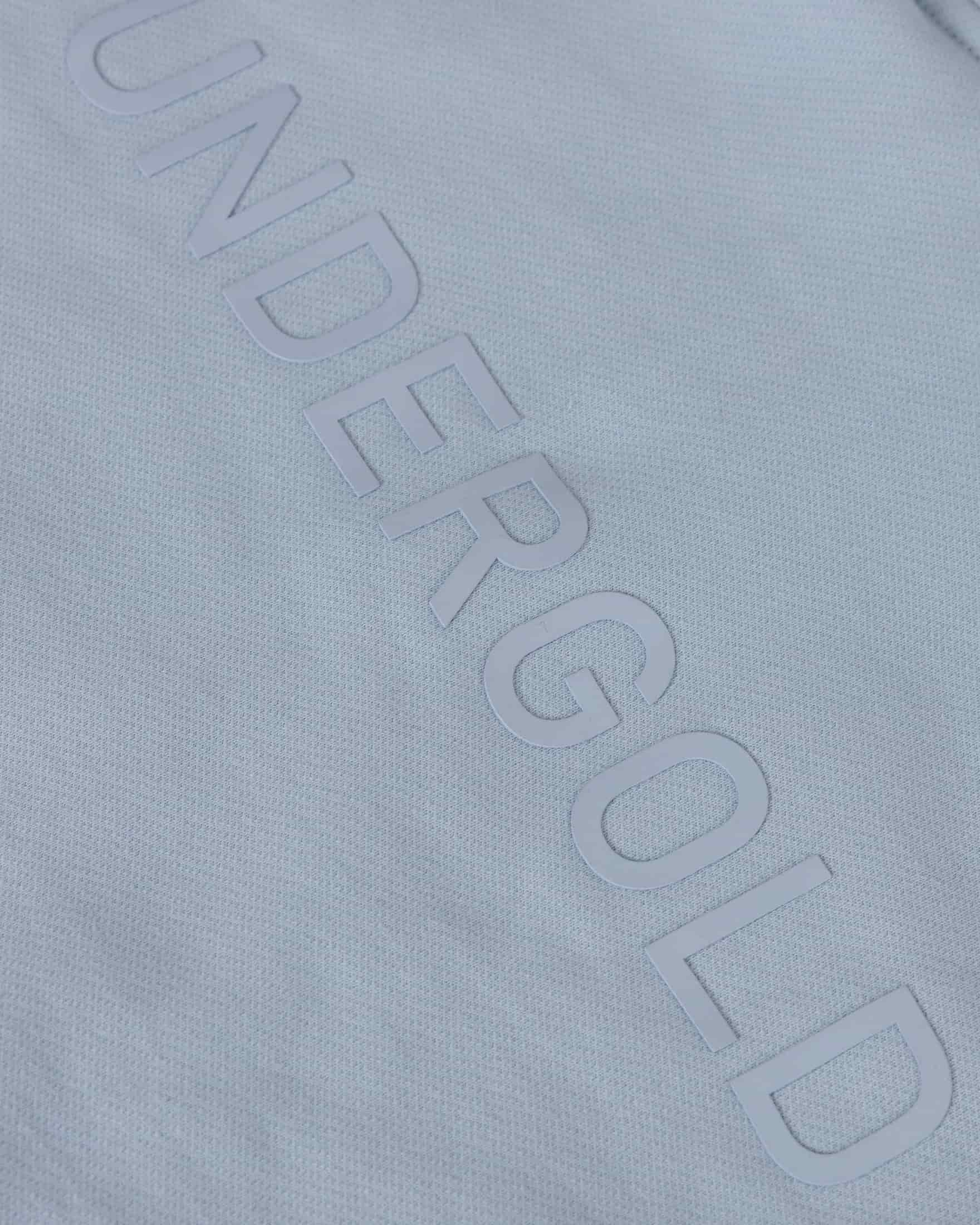 W Basics Undergold Zip Up Slim Fit Hoodie Light Blue - miniatura 4