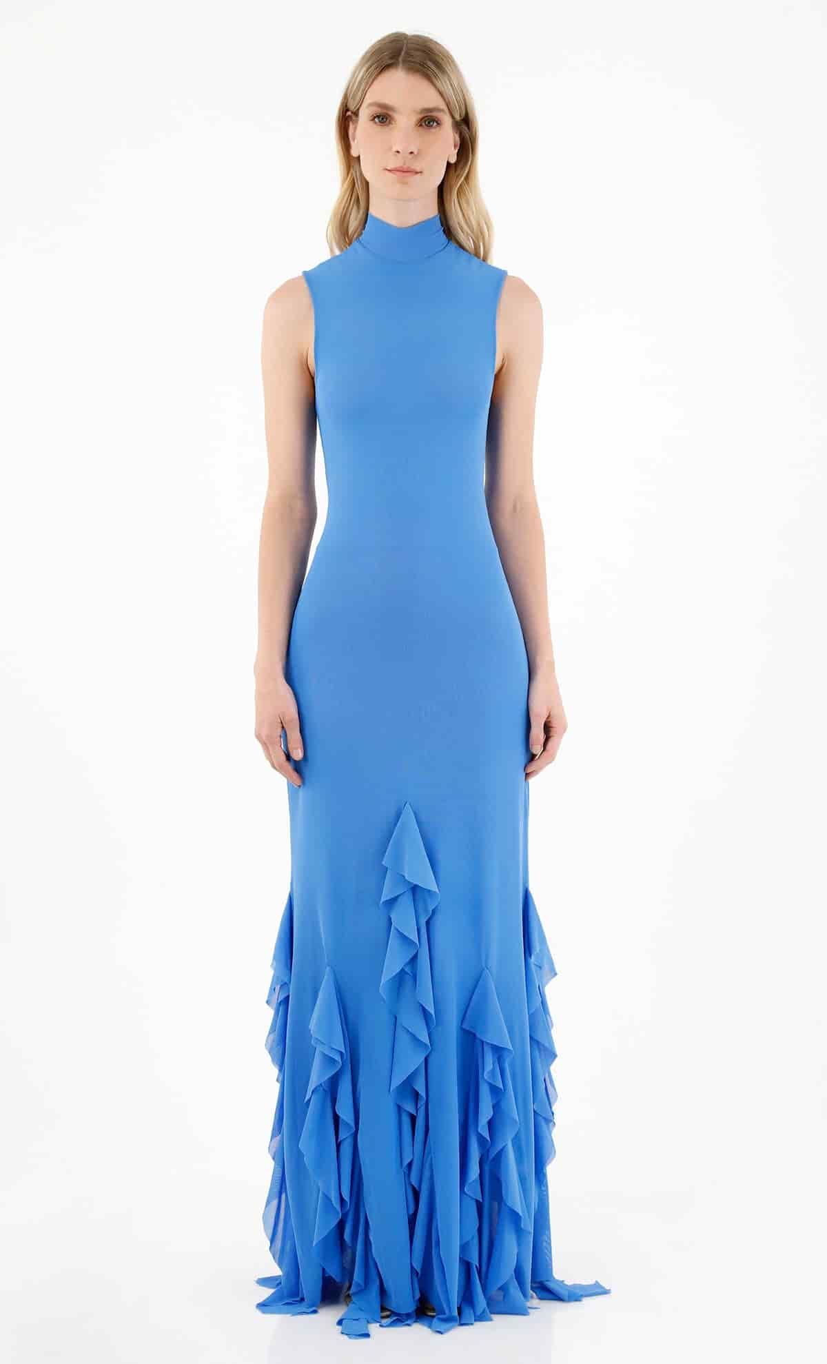 Vestido Largo Aneta Blue - miniatura 2