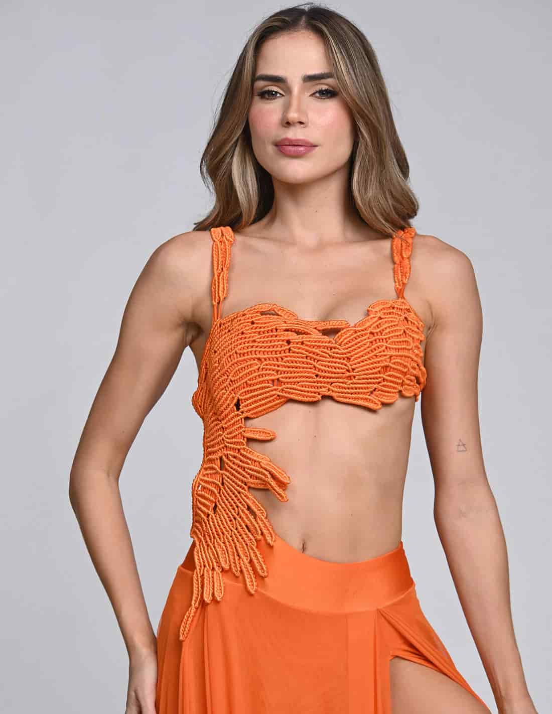 Vestido Cisne Citrus Orange - miniatura 2
