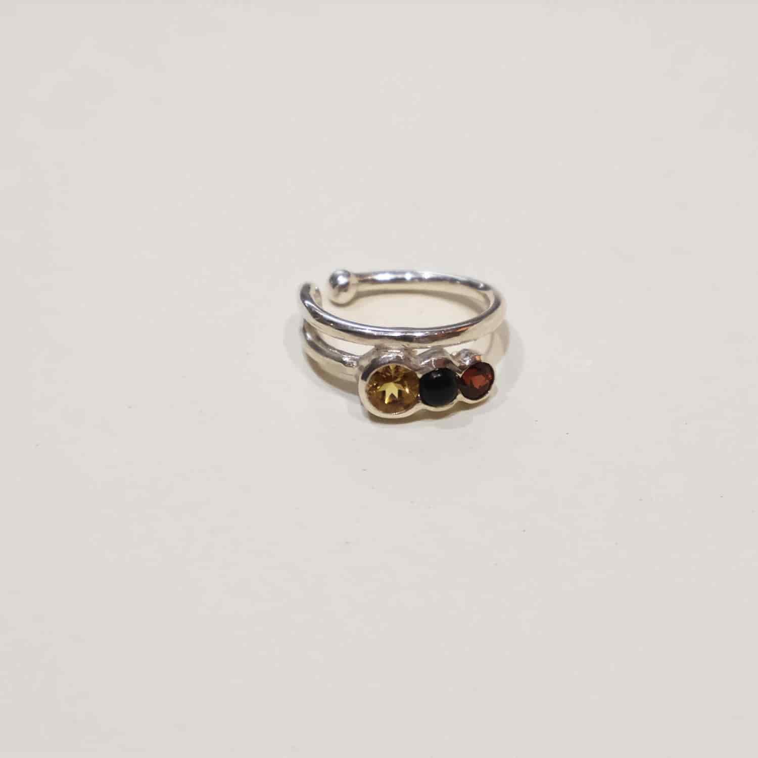 Milpa Ring Ear Cuff Silver - miniatura 1