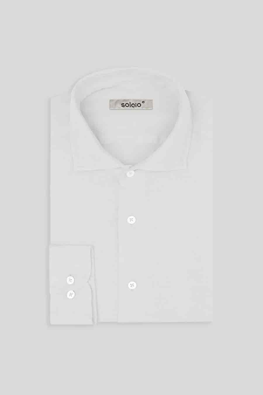 men’s linen shirt white - miniatura 5