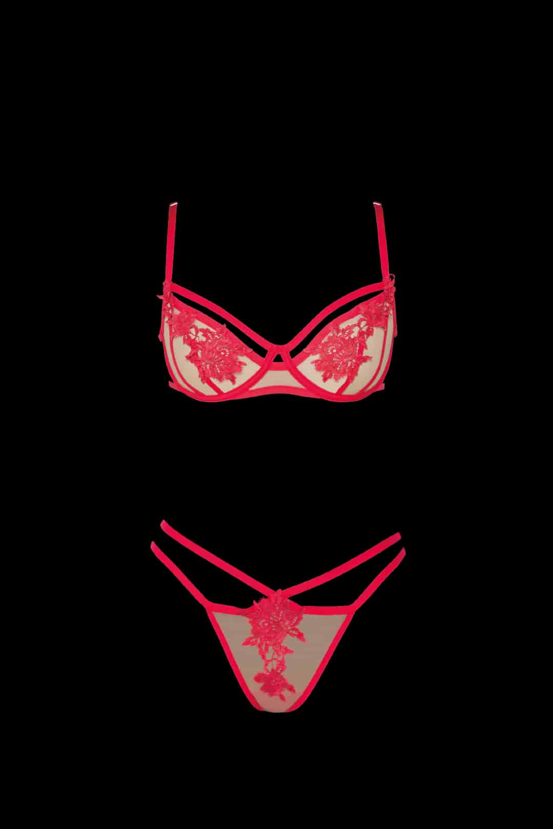 SET AGUSTINA ROJO CEREZA - miniatura 4