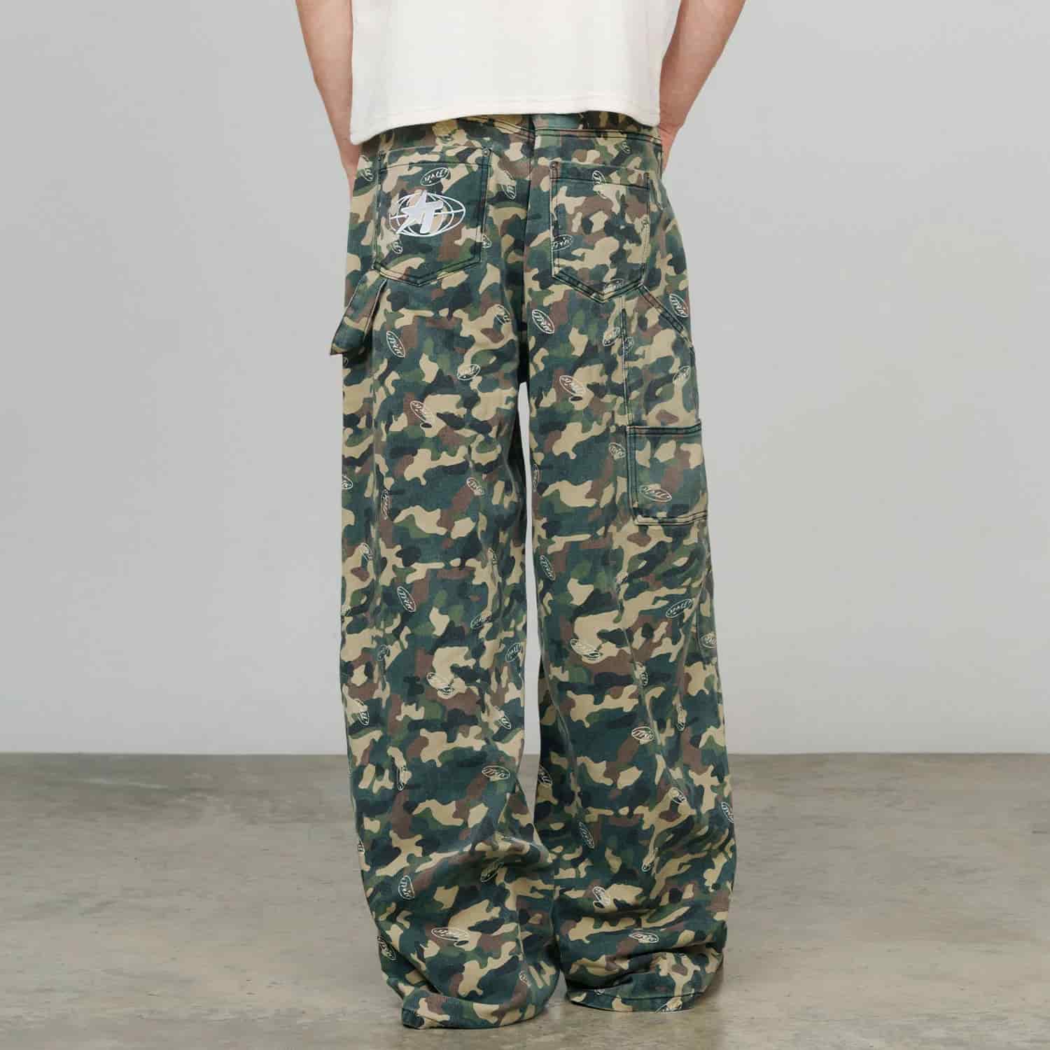 Racing Camo Carpenter Pants - Green - miniatura 7