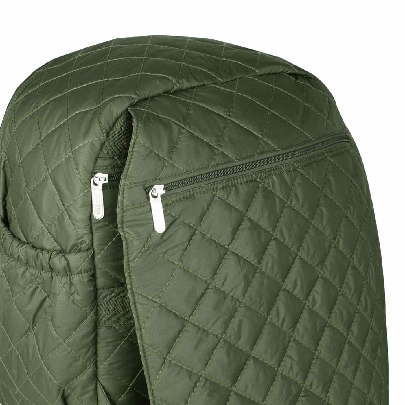 Morral Cabina Tapa Puffer Verde Militar - miniatura 8