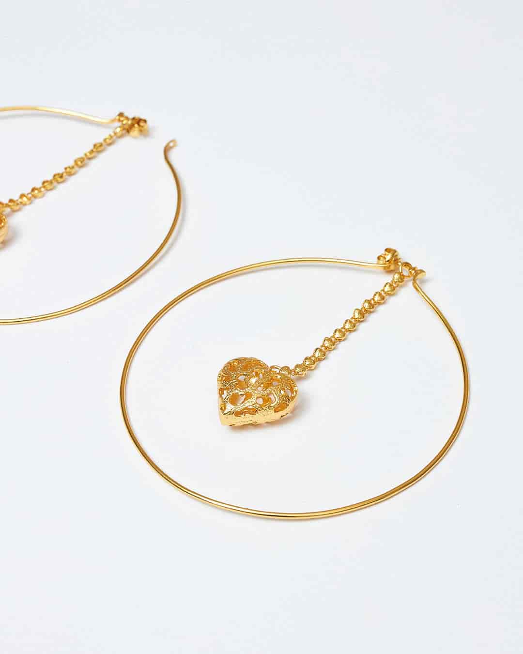 Maxi Loop Heartfall Hoops - miniatura 1