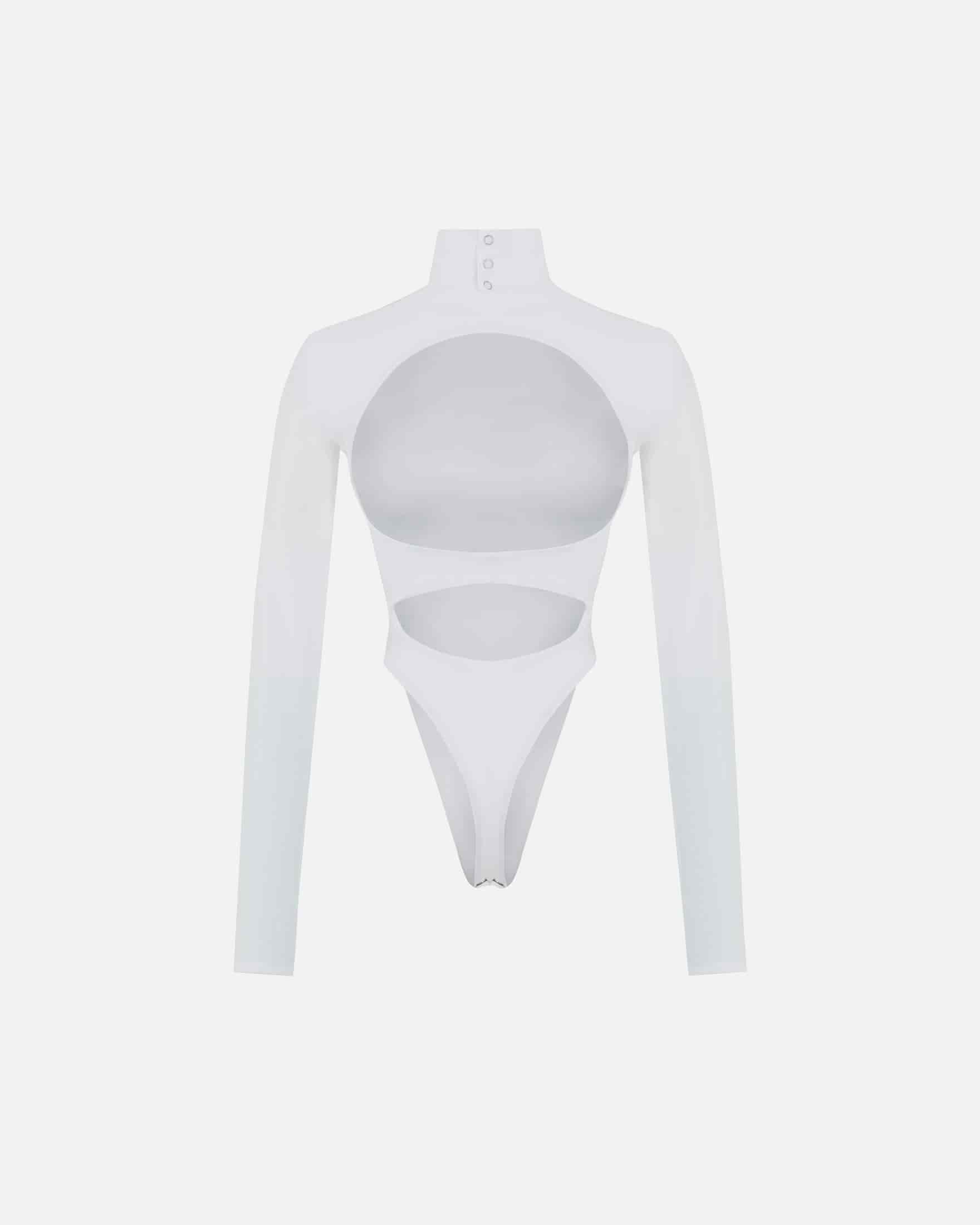 Basics Turtleneck Backless Body White - miniatura 4