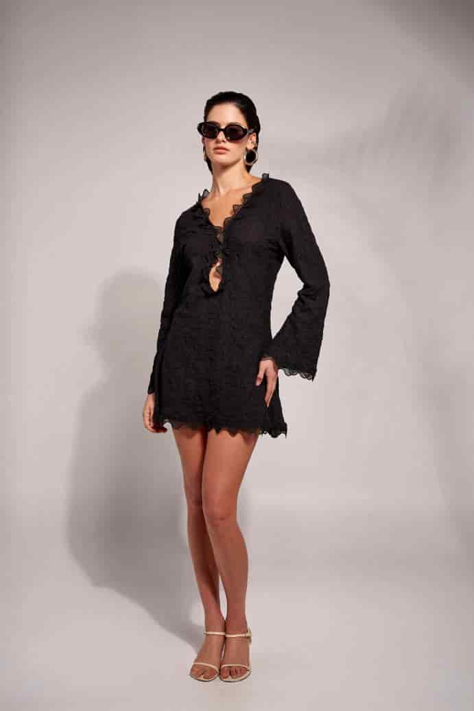 LAVA MINI DRESS BLACK - miniatura 2