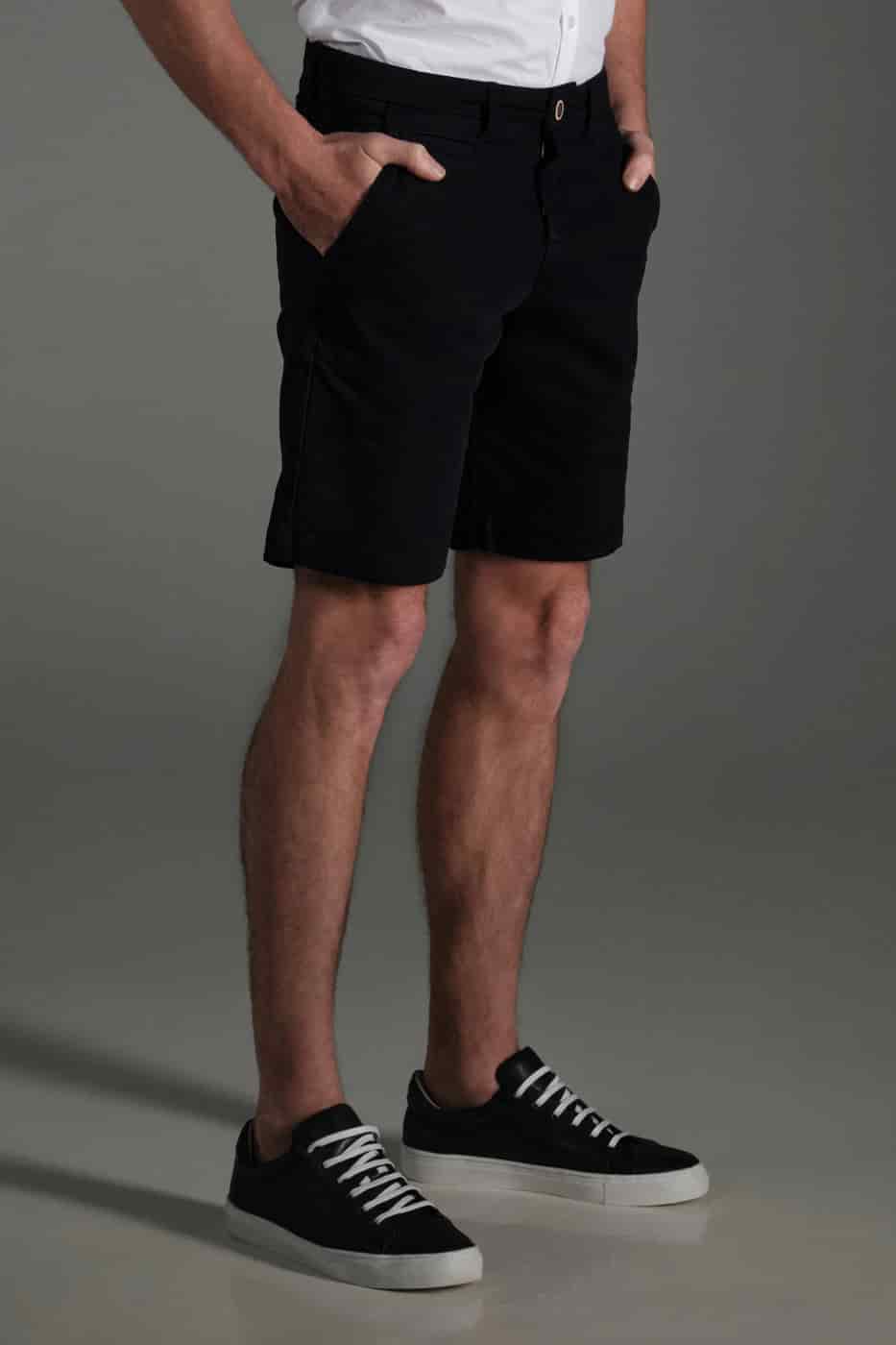 Bermuda Chino Slim Dril Azul Navy - miniatura 2