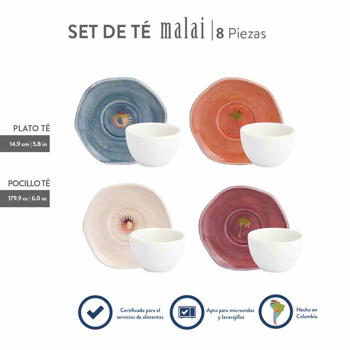 Set de Café / Té Corona x Malai 4 Puestos 8 Piezas - miniatura 7