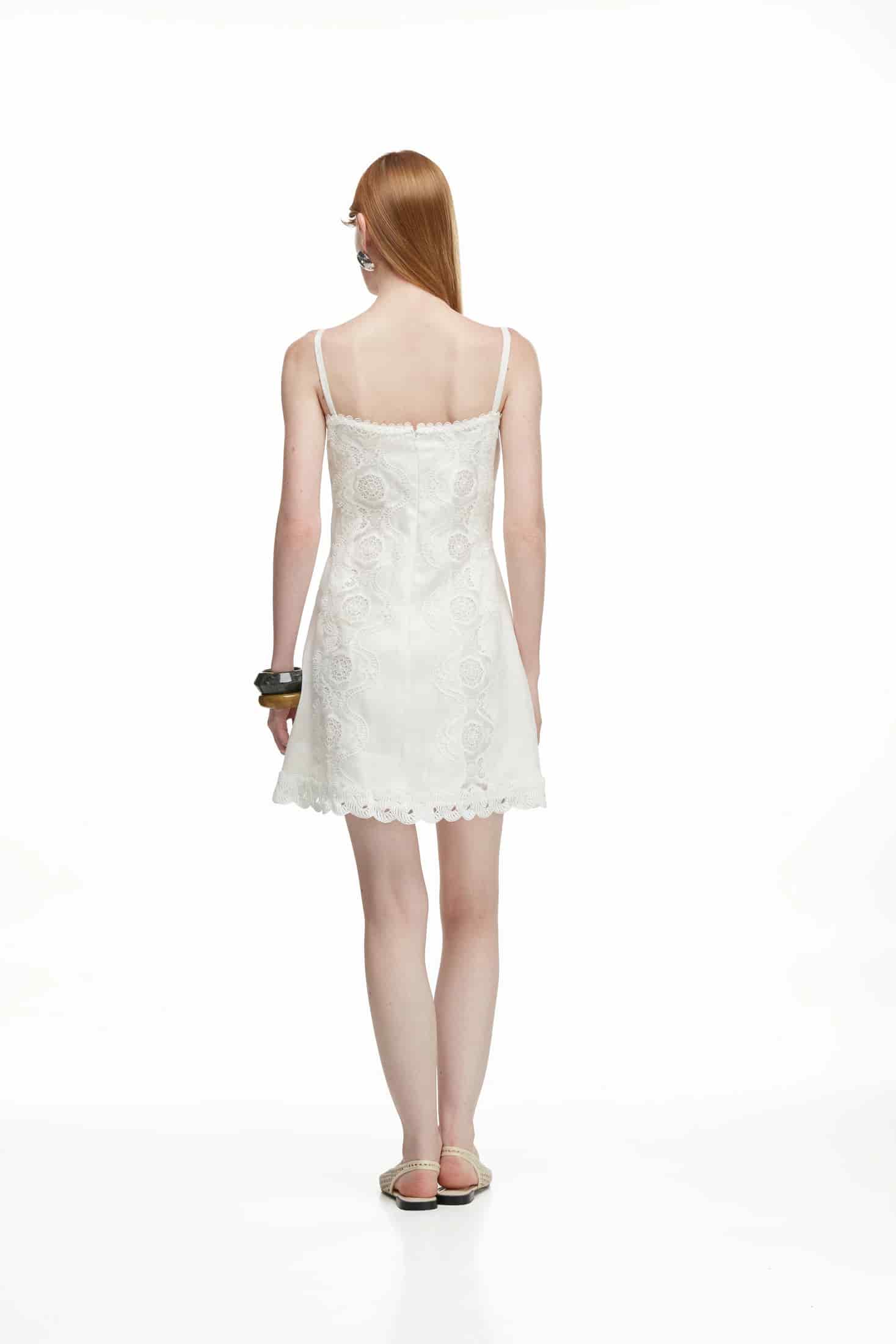 ROCIO MINI DRESS WHITE - miniatura 3