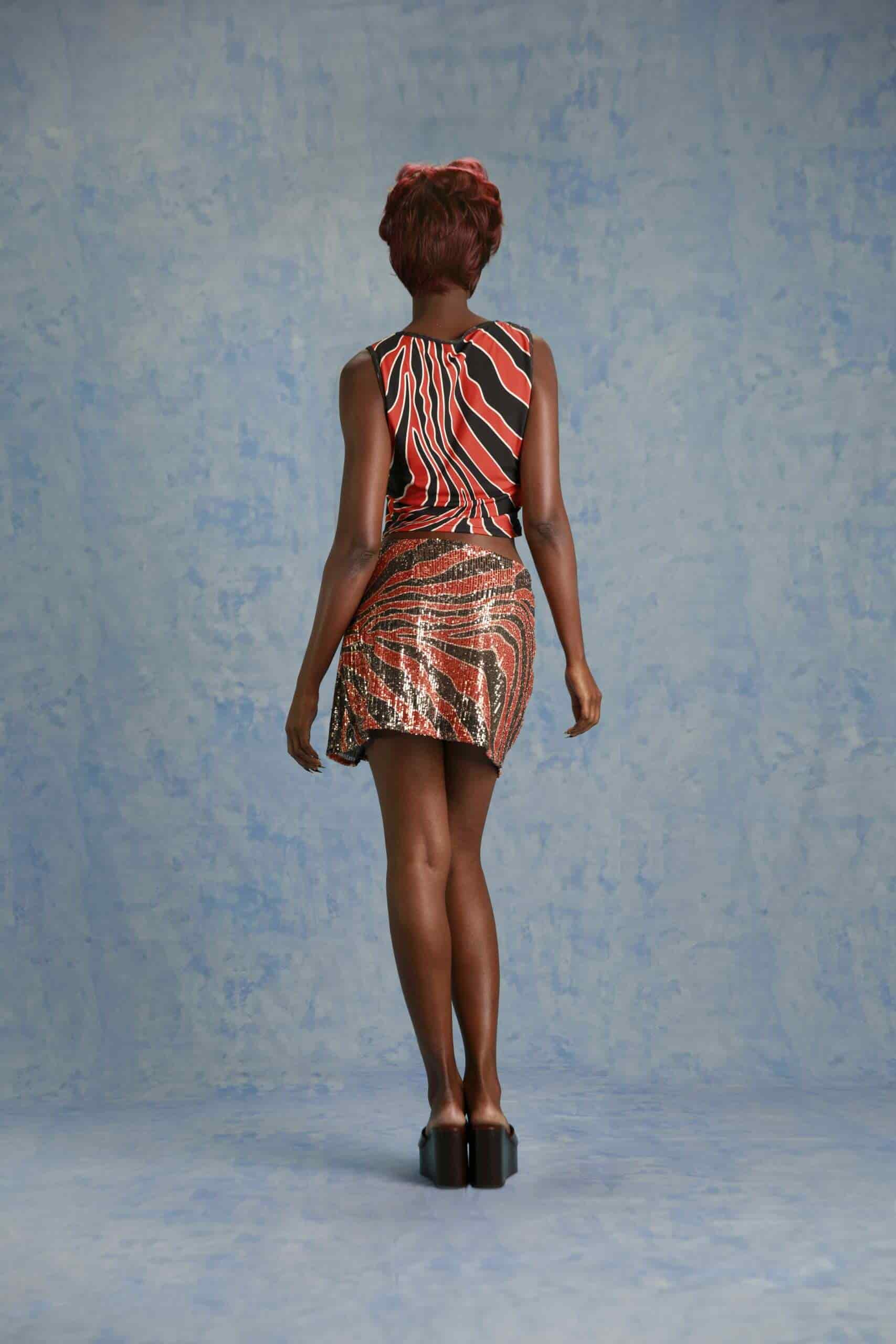 Magdalena Skirt in Zebra - miniatura 2