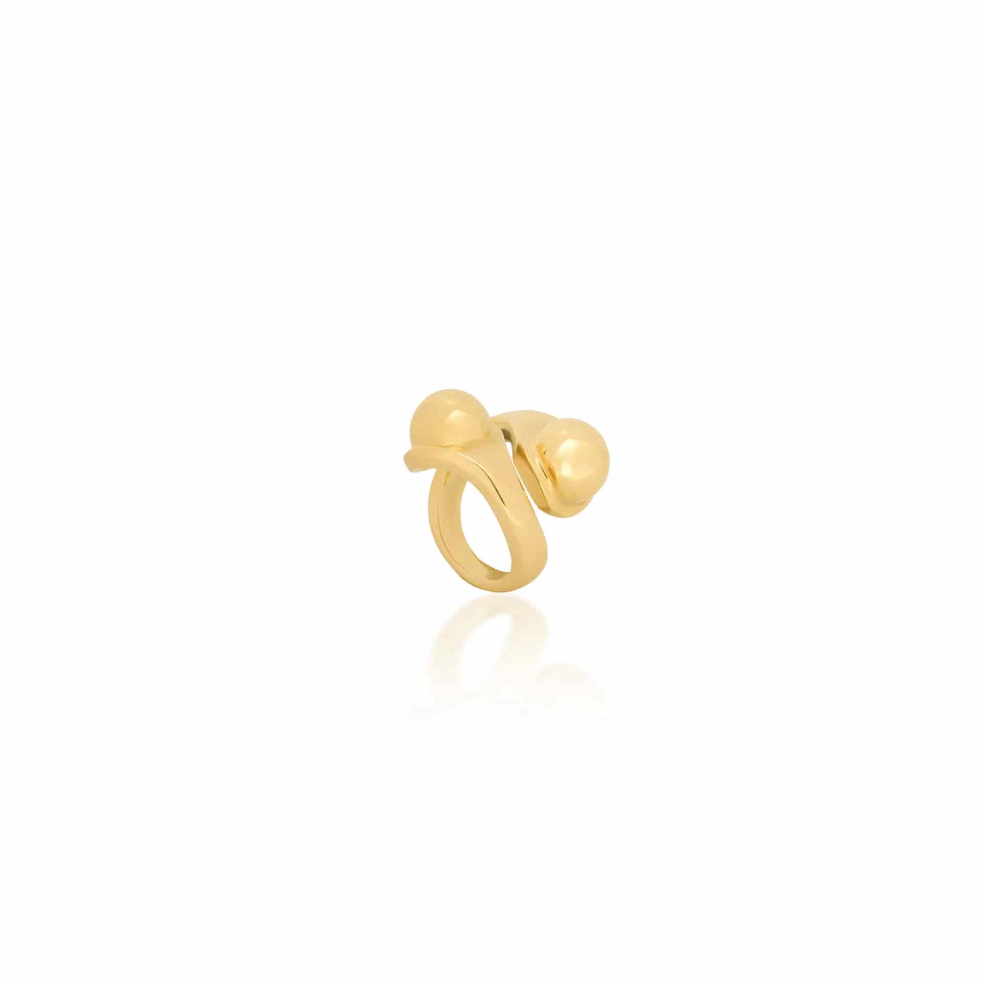 Anillo Esferas de Oro - miniatura 1