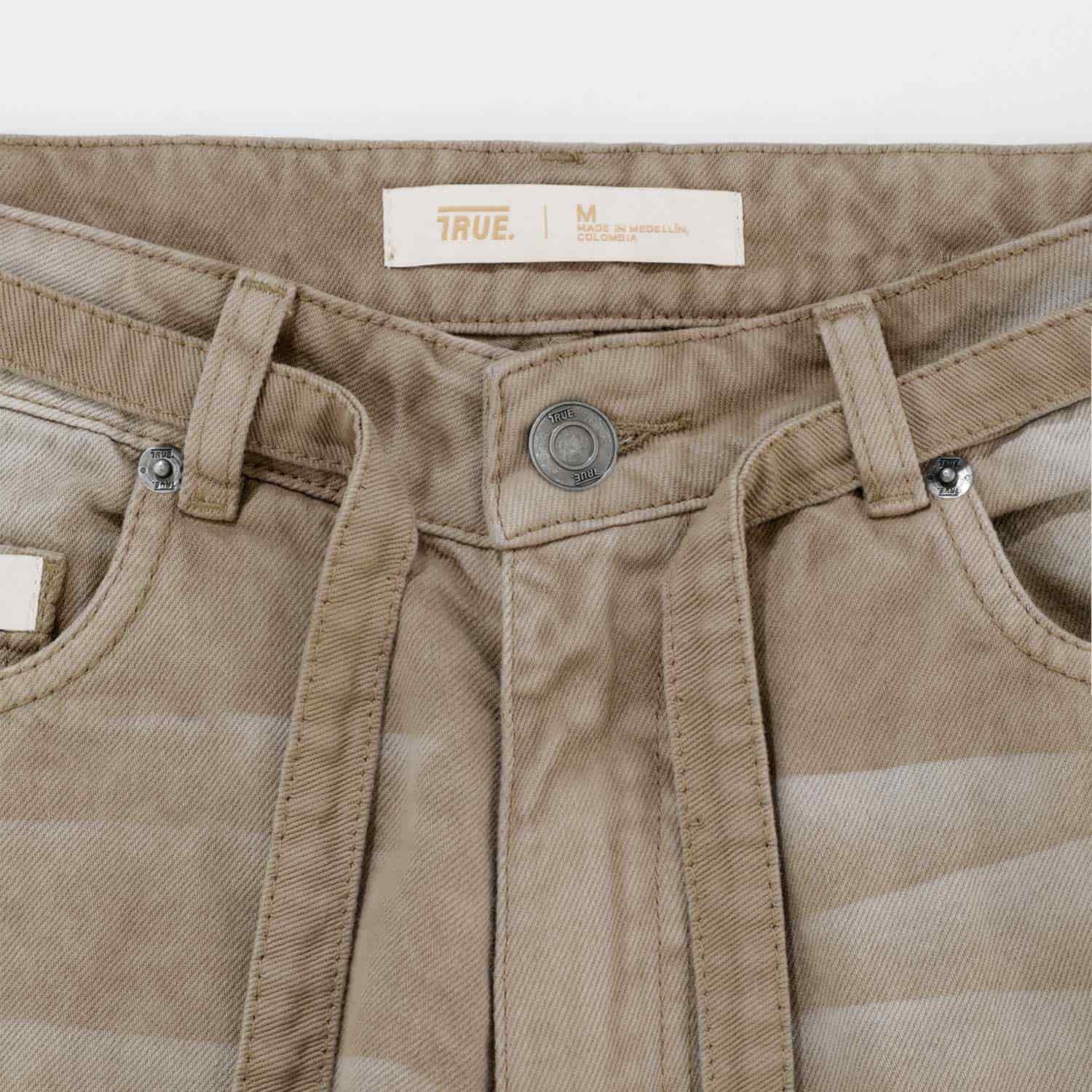 Dirty-Wash Mid-Rise Pants - Sand - miniatura 5
