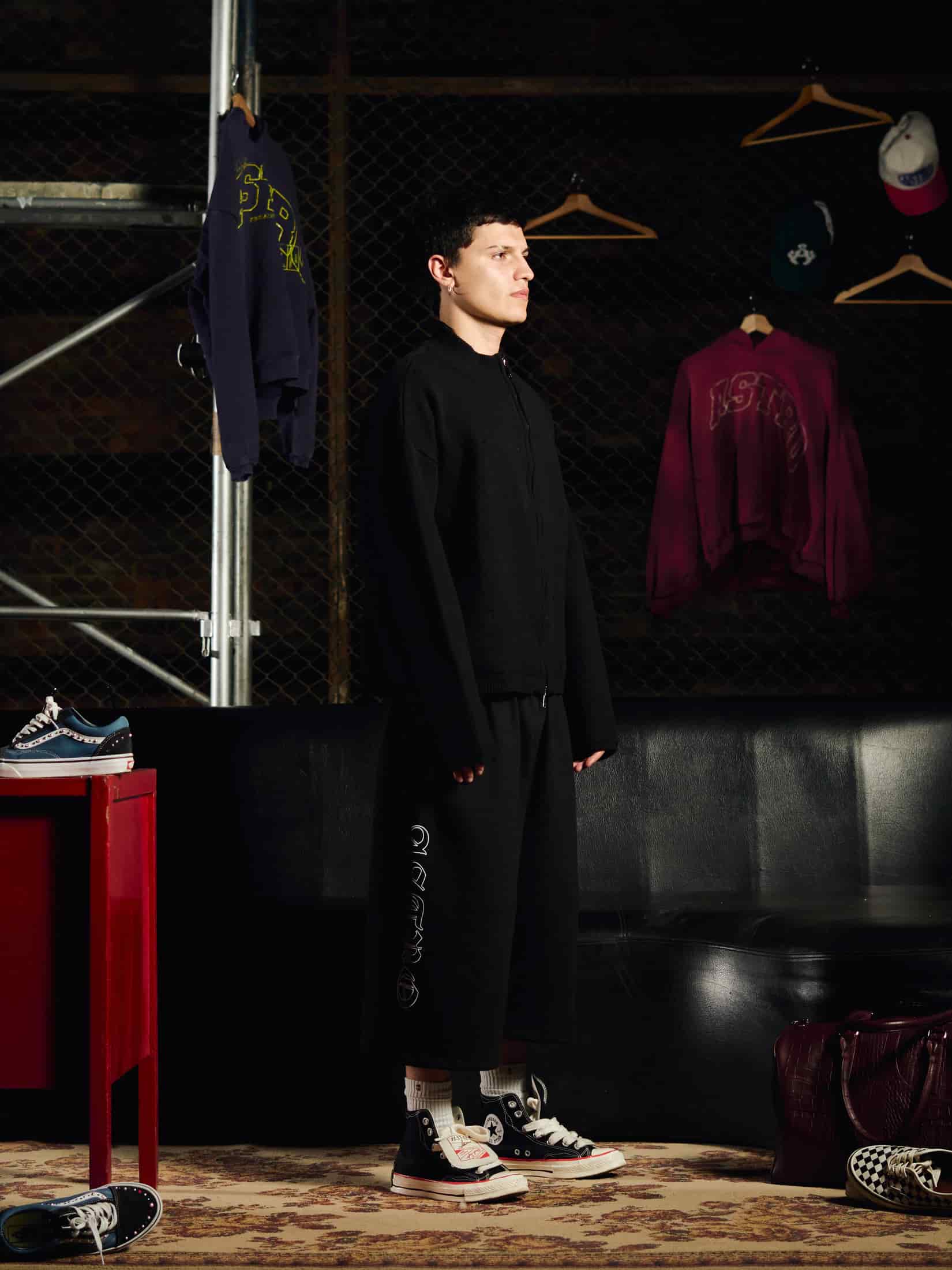 Knit Double Zipper - Onyx - miniatura 3