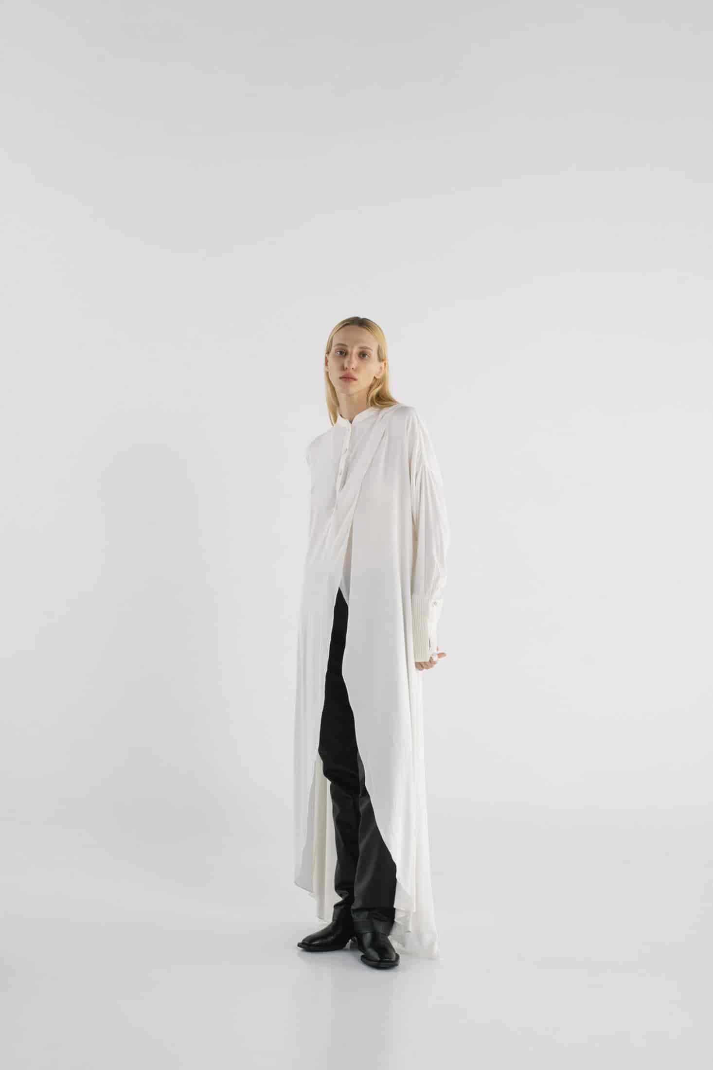 CROSSED LAYER SHIRT DRESS - miniatura 2