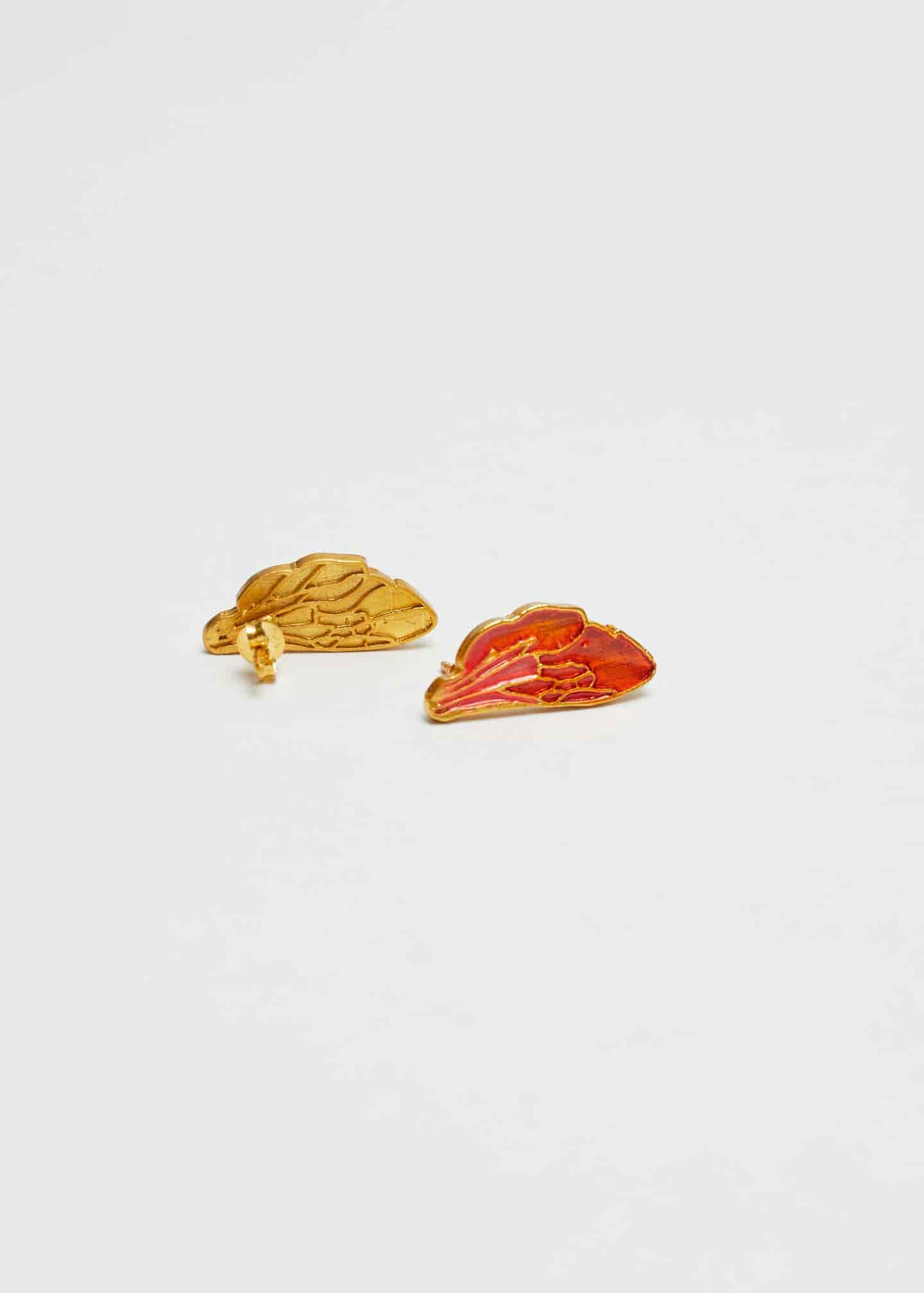 Aretes Wing Naranja - miniatura 1