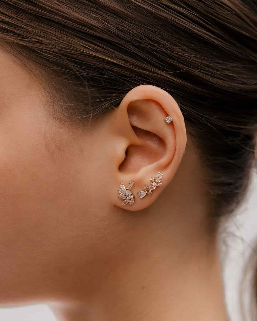 Aretes Abanico Cristal - miniatura 1
