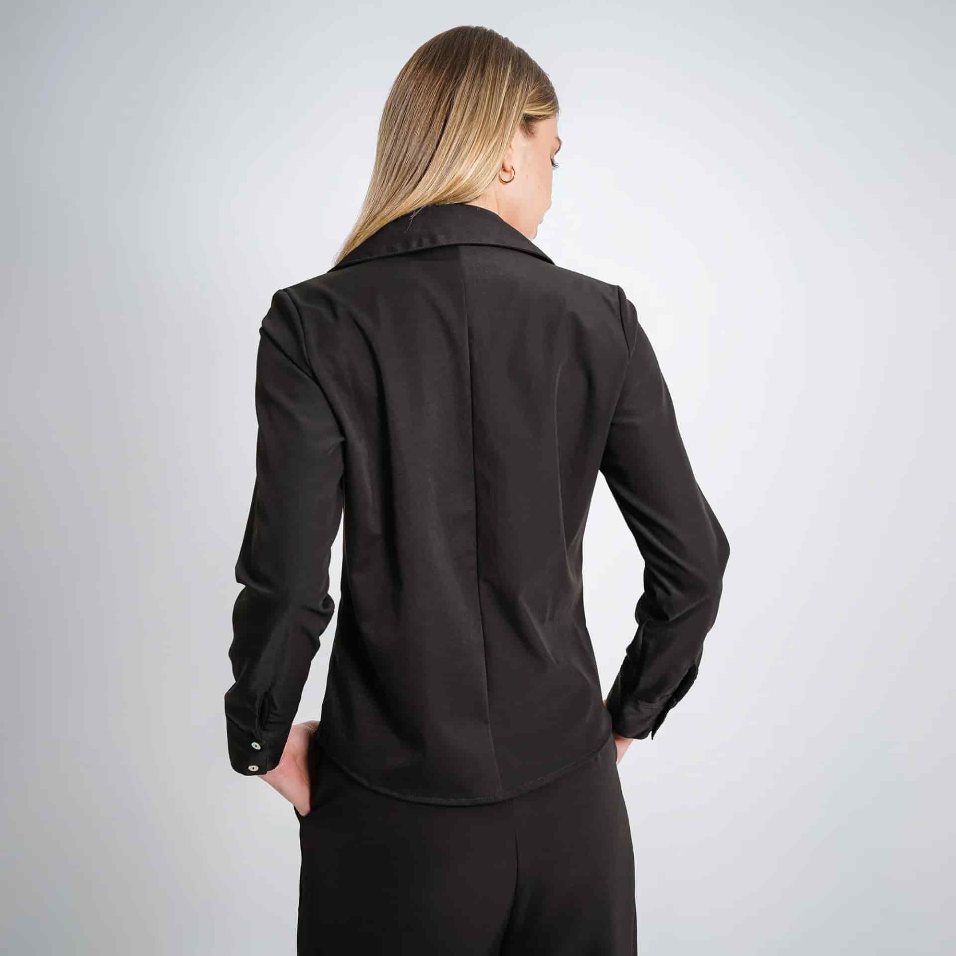 Blusa Cuello Camisero Manga Larga - miniatura 3
