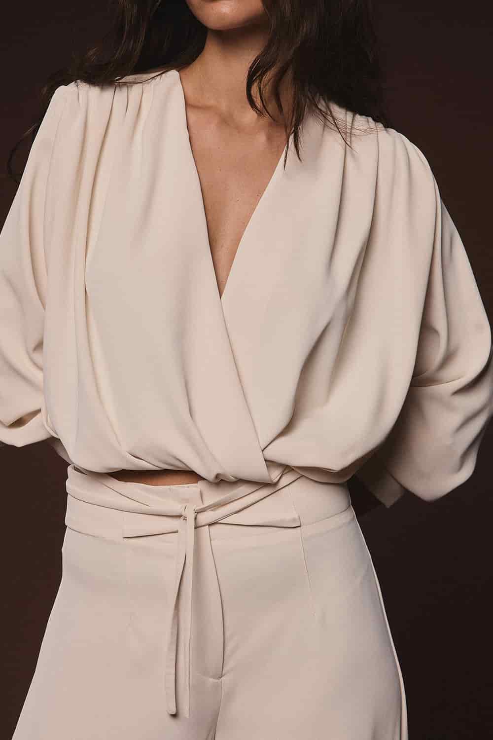 Blusa Goya natural - miniatura 1
