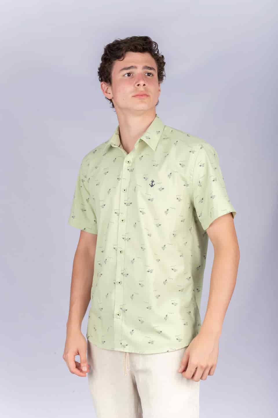 Camisa Verde Palmeras - miniatura 1