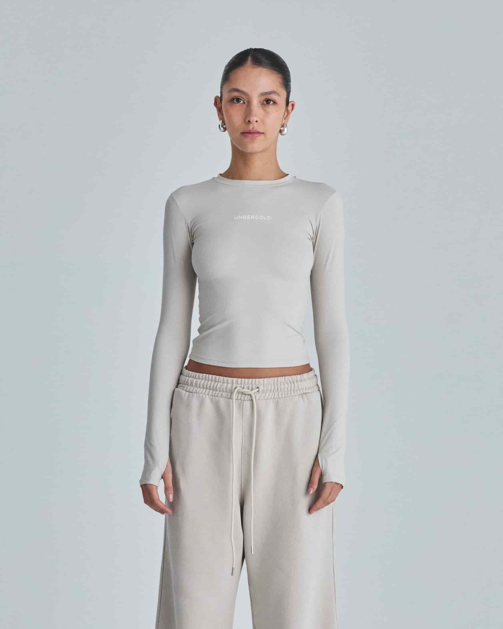 W Line Basic Long Sleeve Tshirt Light Gray - miniatura 2