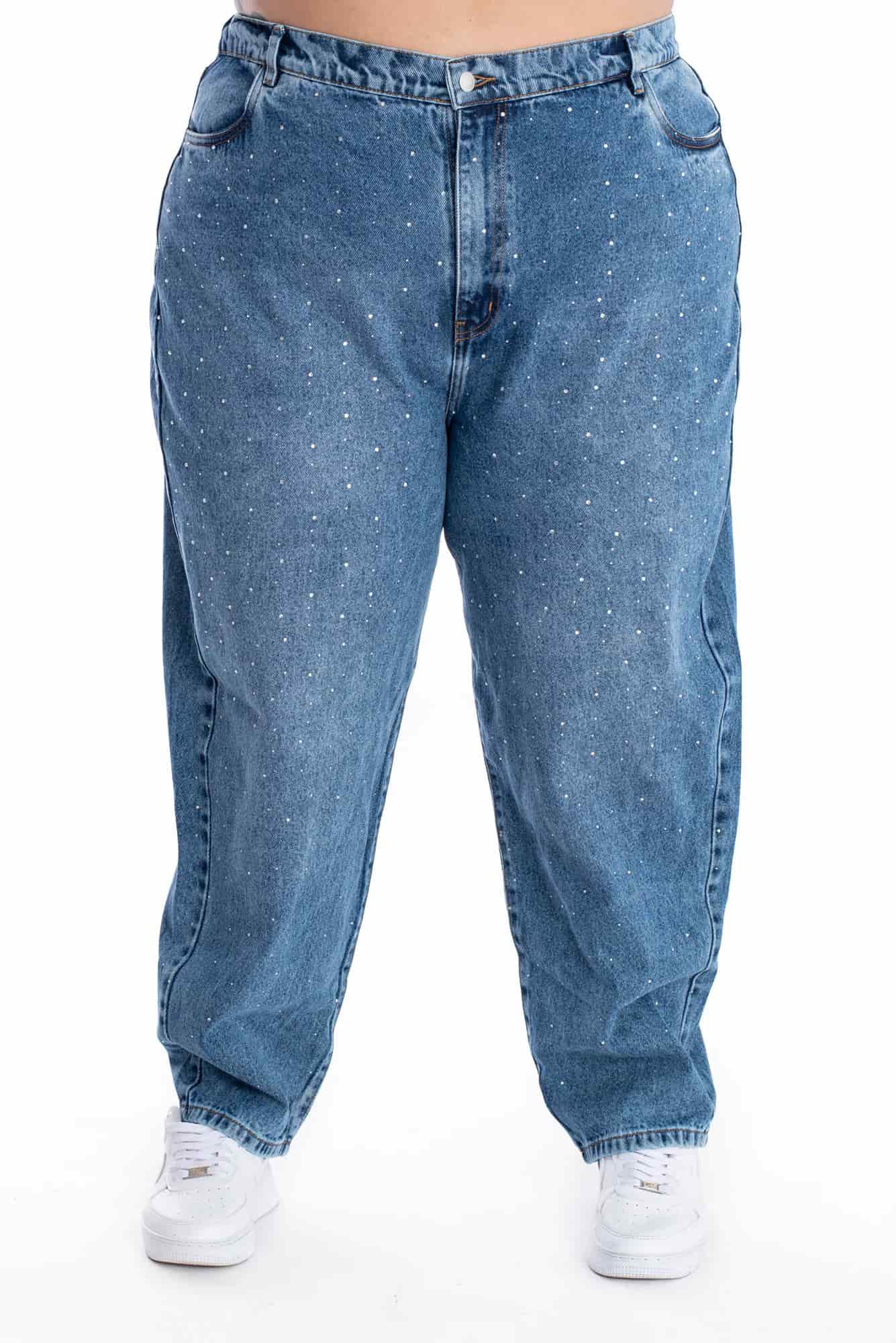 Jean Boyfriend Brillo Azul Medio 399 - miniatura 2