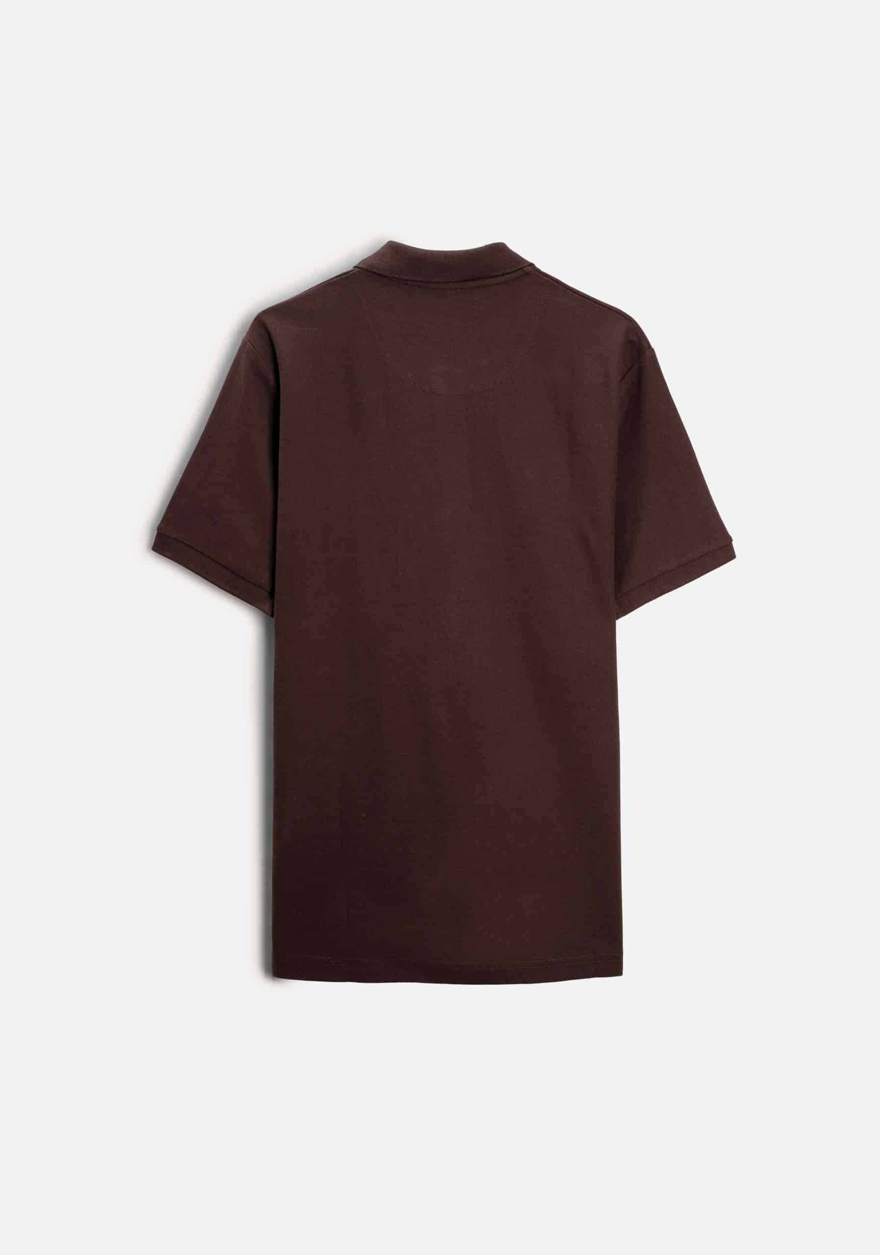 Camiseta Polo H Unicolor L-Ros Café Osc - miniatura 8