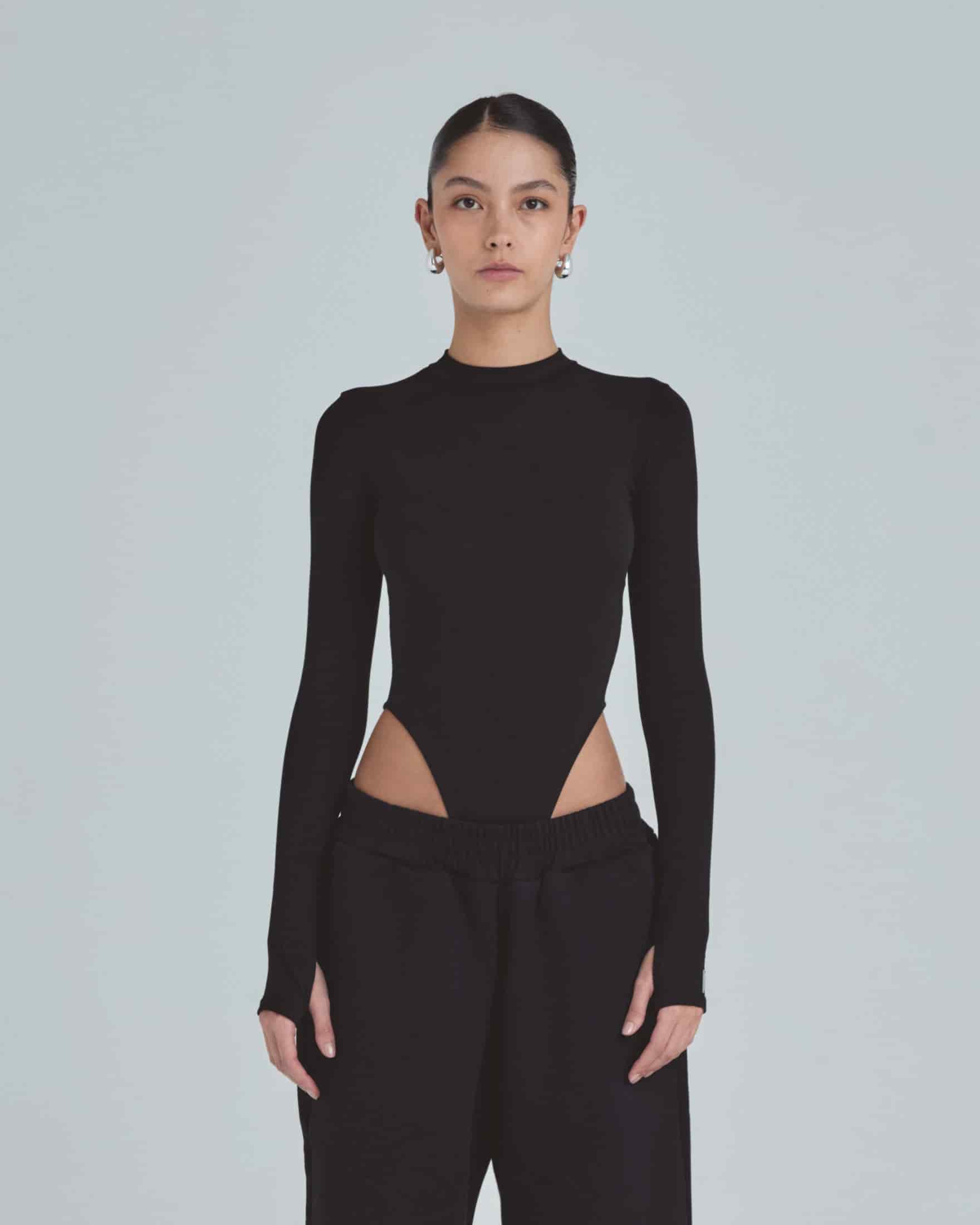 Line Undergold Studio Turtleneck Bodysuit Black - miniatura 2