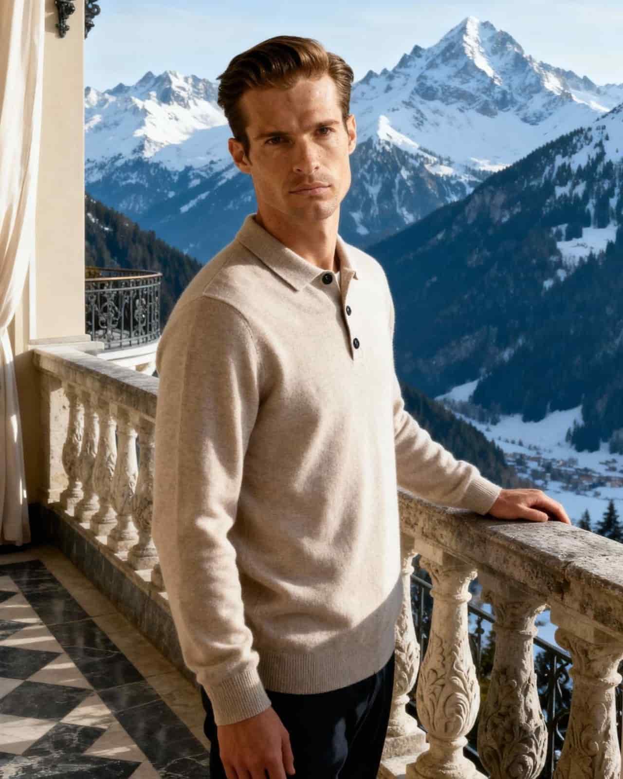 100% Cashmere Polo - miniatura 1