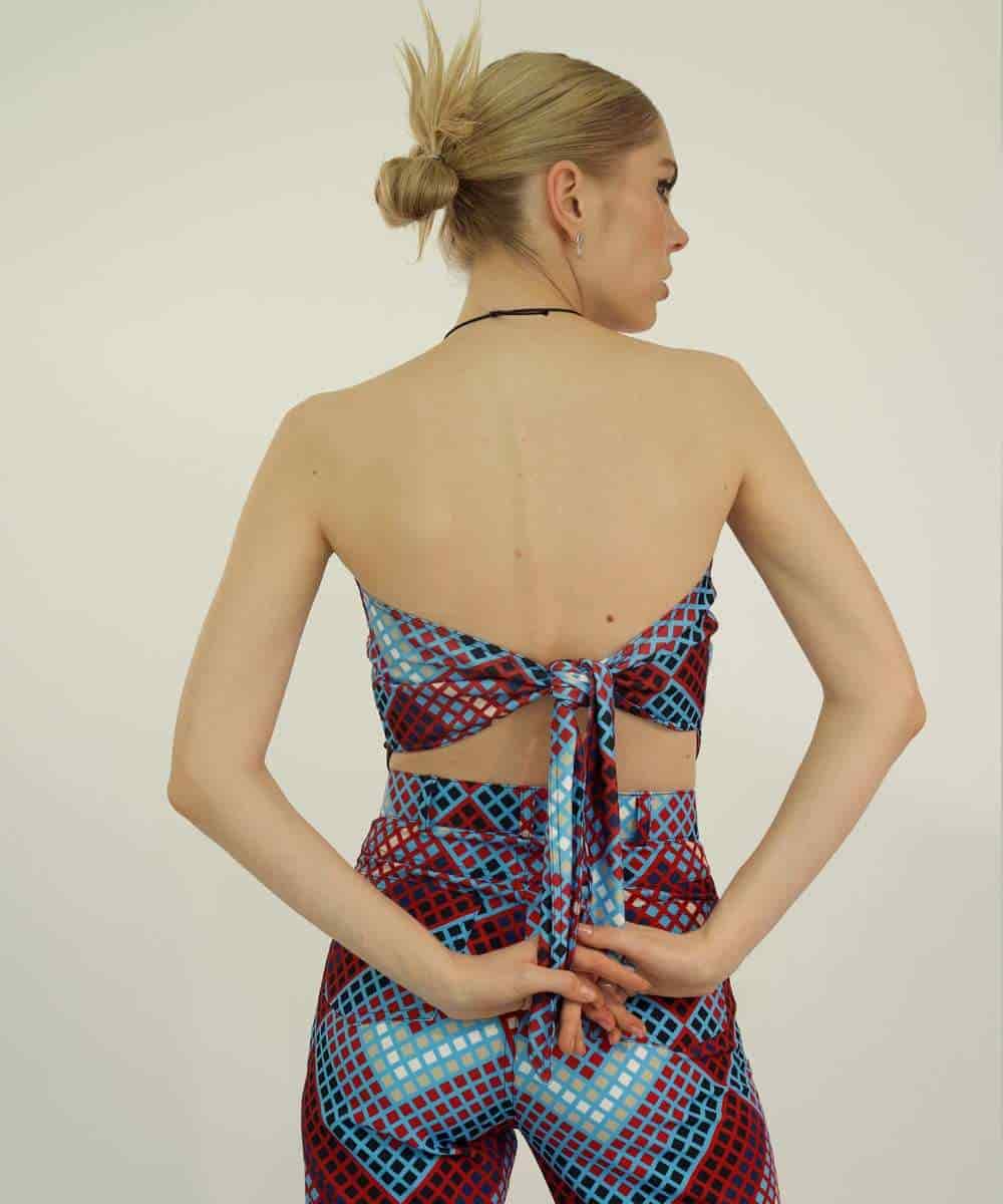 Napkin Top in Blue Print - miniatura 3