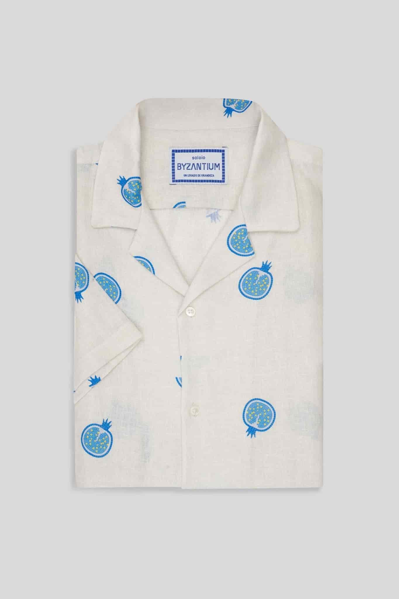 Men's bastión linen shirt white - miniatura 3