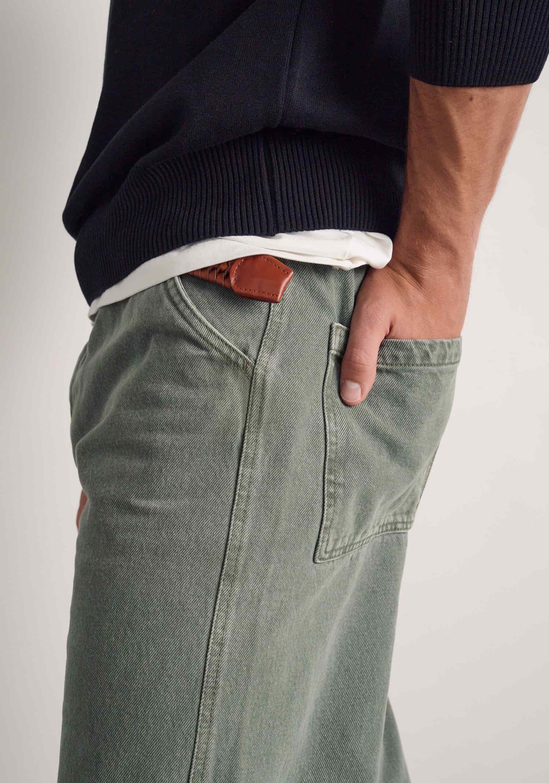 Pantalon H Dylan 5 Bols Verde - miniatura 6
