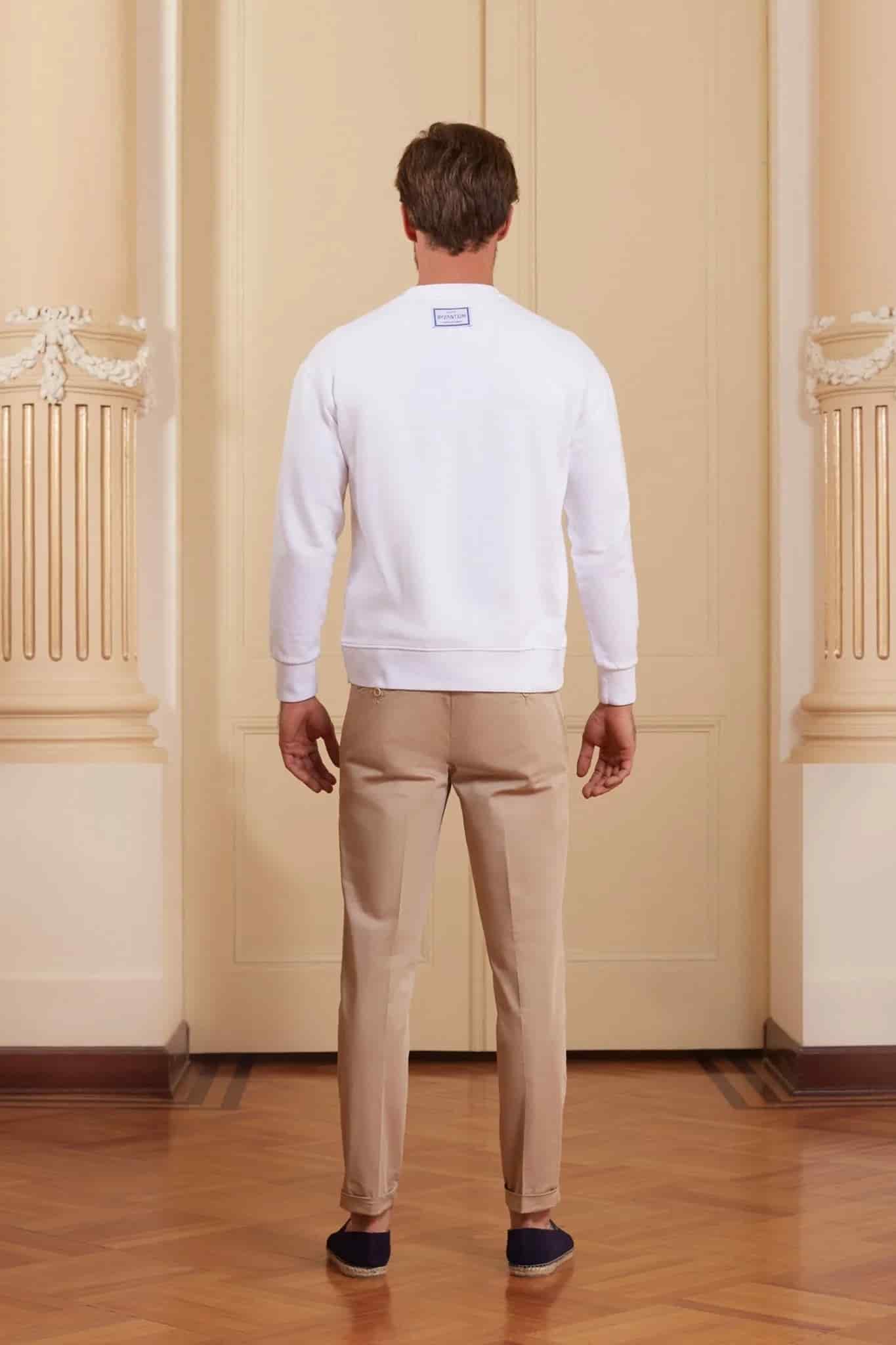 Men's petra sweatshirt white - miniatura 10
