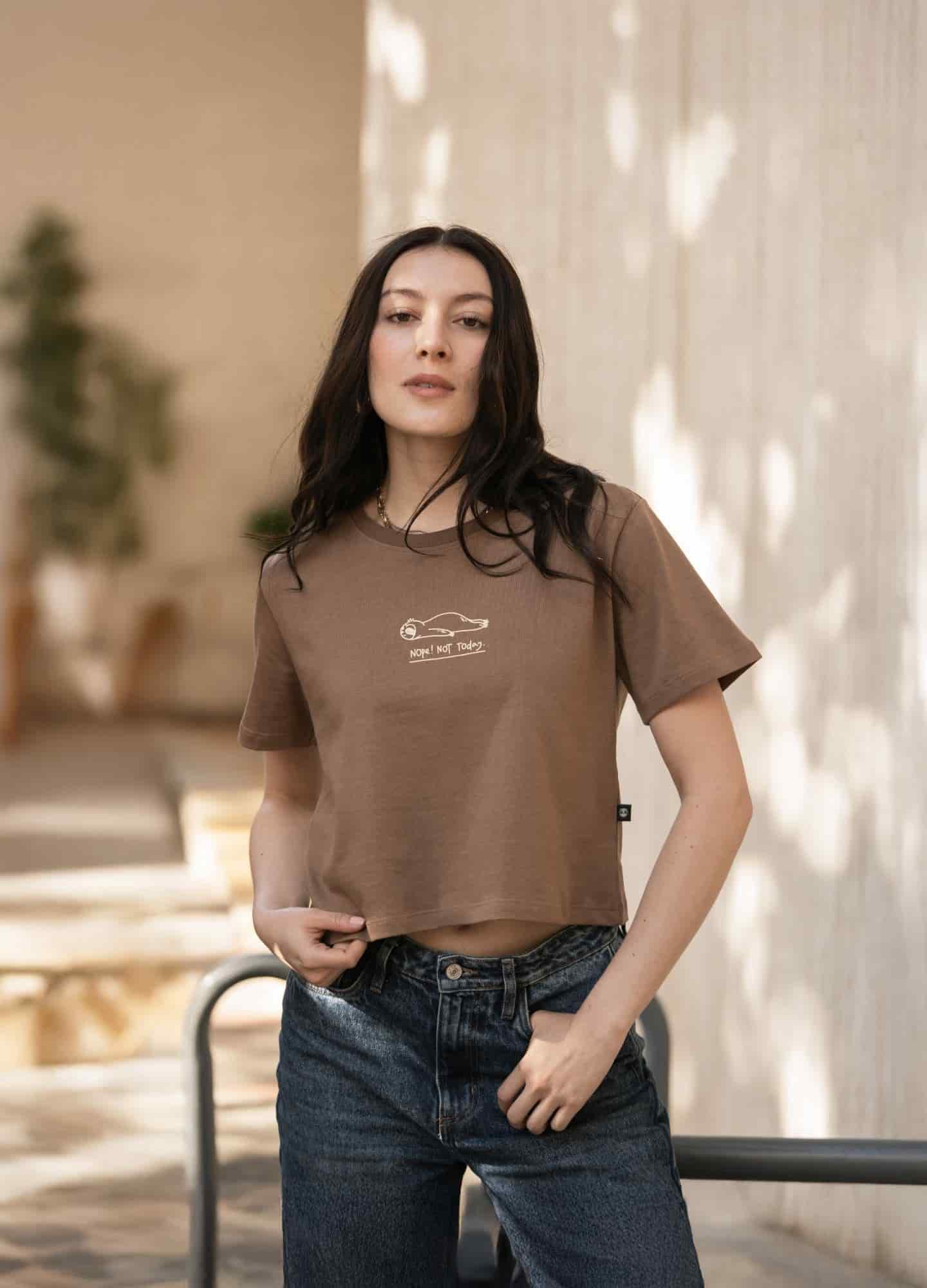 Nop Today Crop Top – Cafe - miniatura 4