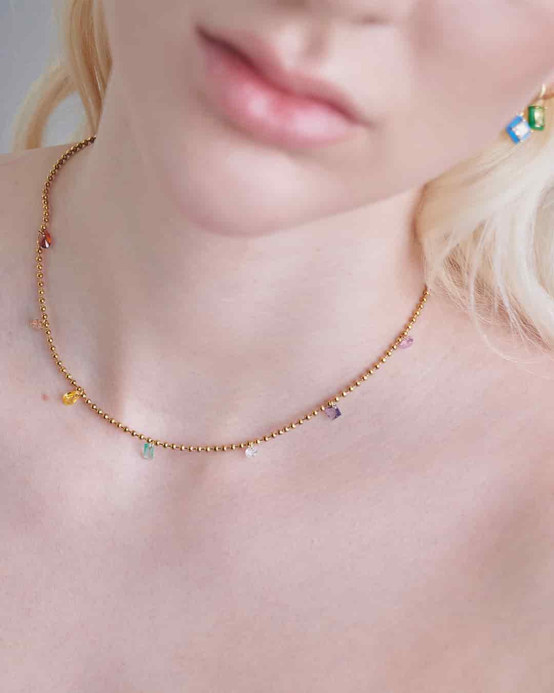 Collar Cristales Multicolor - miniatura 4