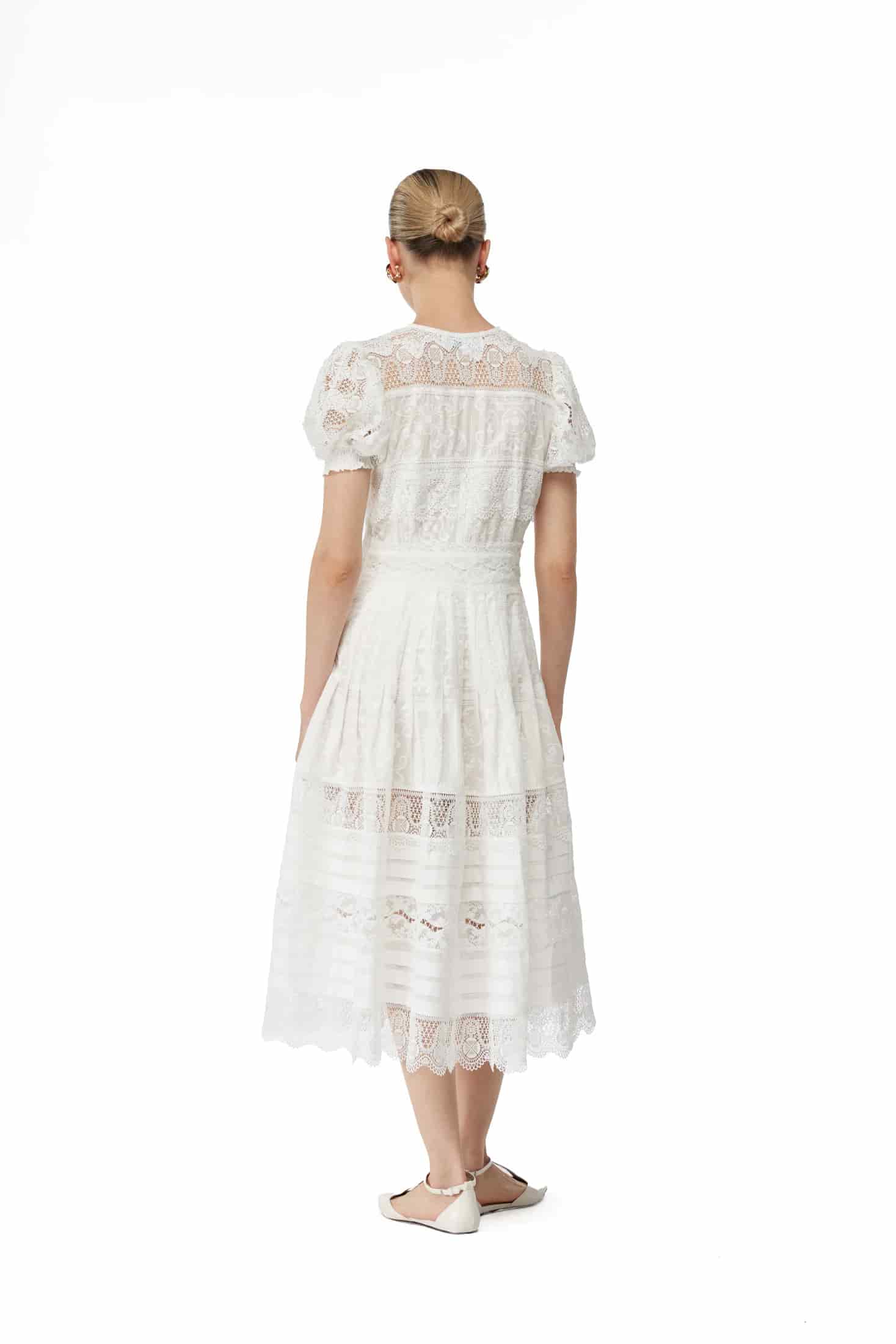 ETOILE MIDI DRESS WHITE - miniatura 4