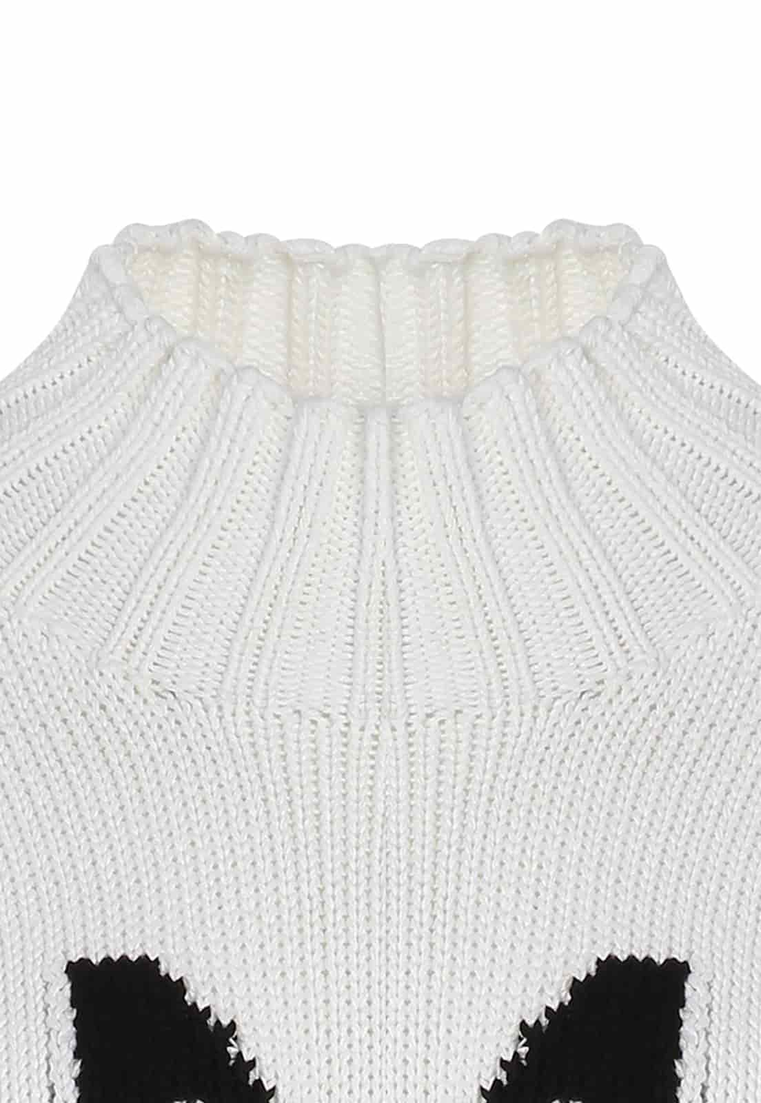 TURTLE NECK LETTER SWEATER - miniatura 9