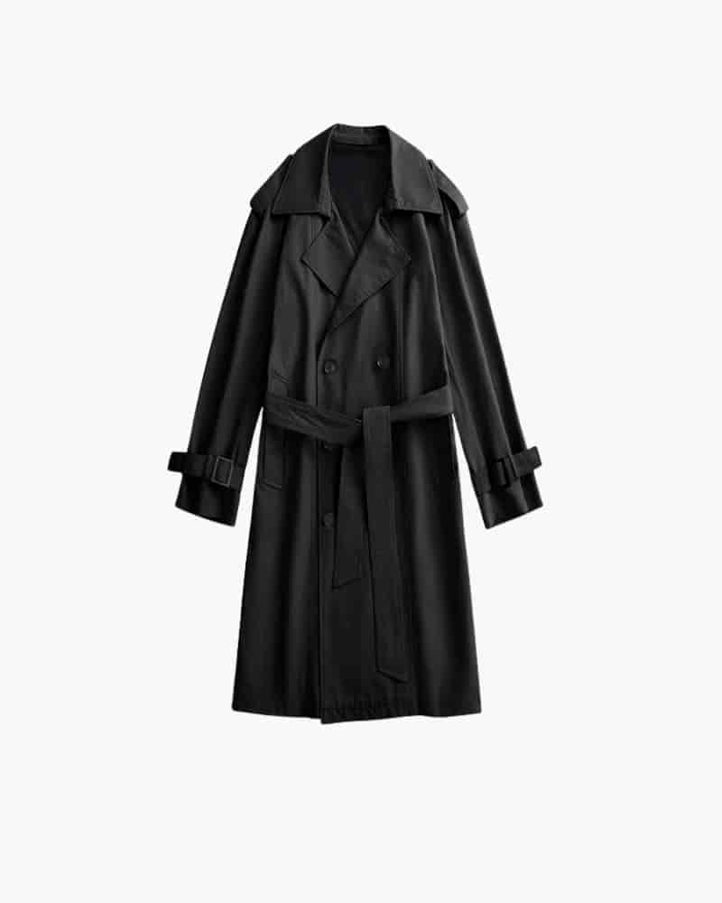 Classic Double-Breasted Trench Coat - miniatura 3