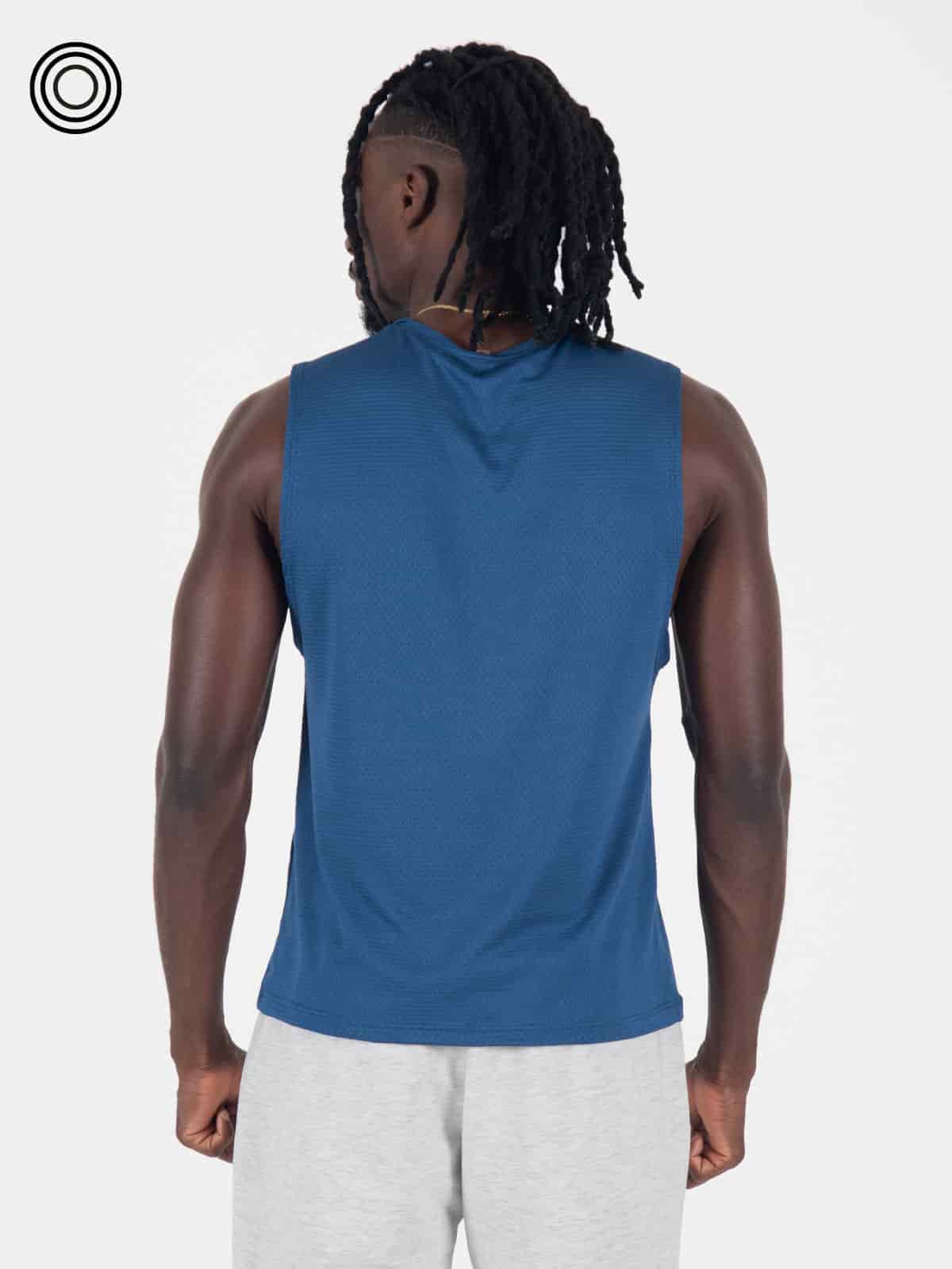 camisilla hombre panal azul rey - miniatura 3