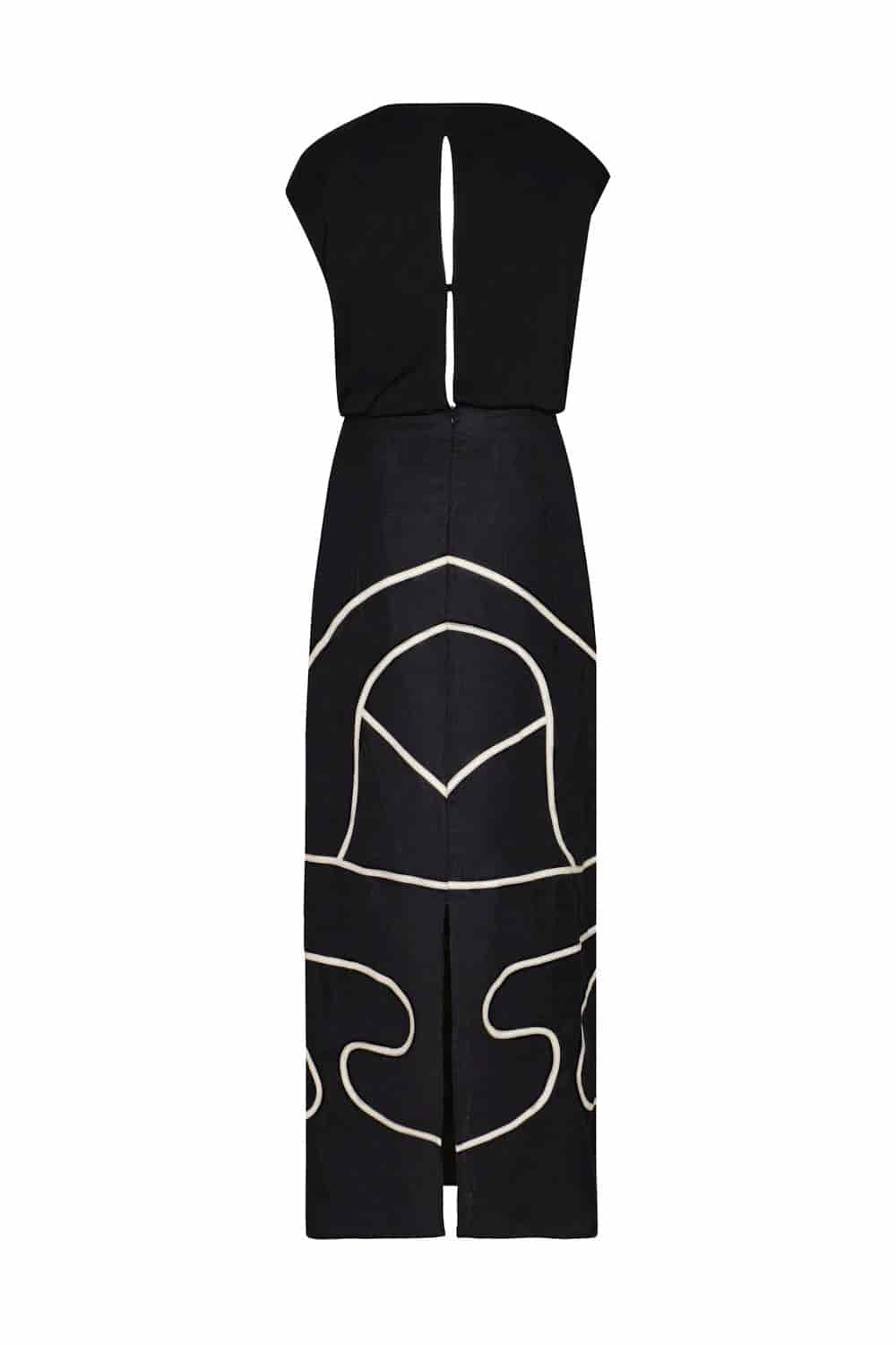 Vestido amaranta negro - miniatura 5