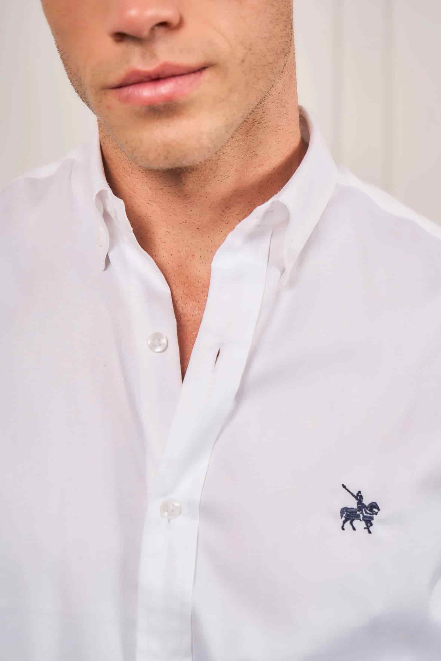 Camisa Oxford Hombre No Iron Blanca - miniatura 2